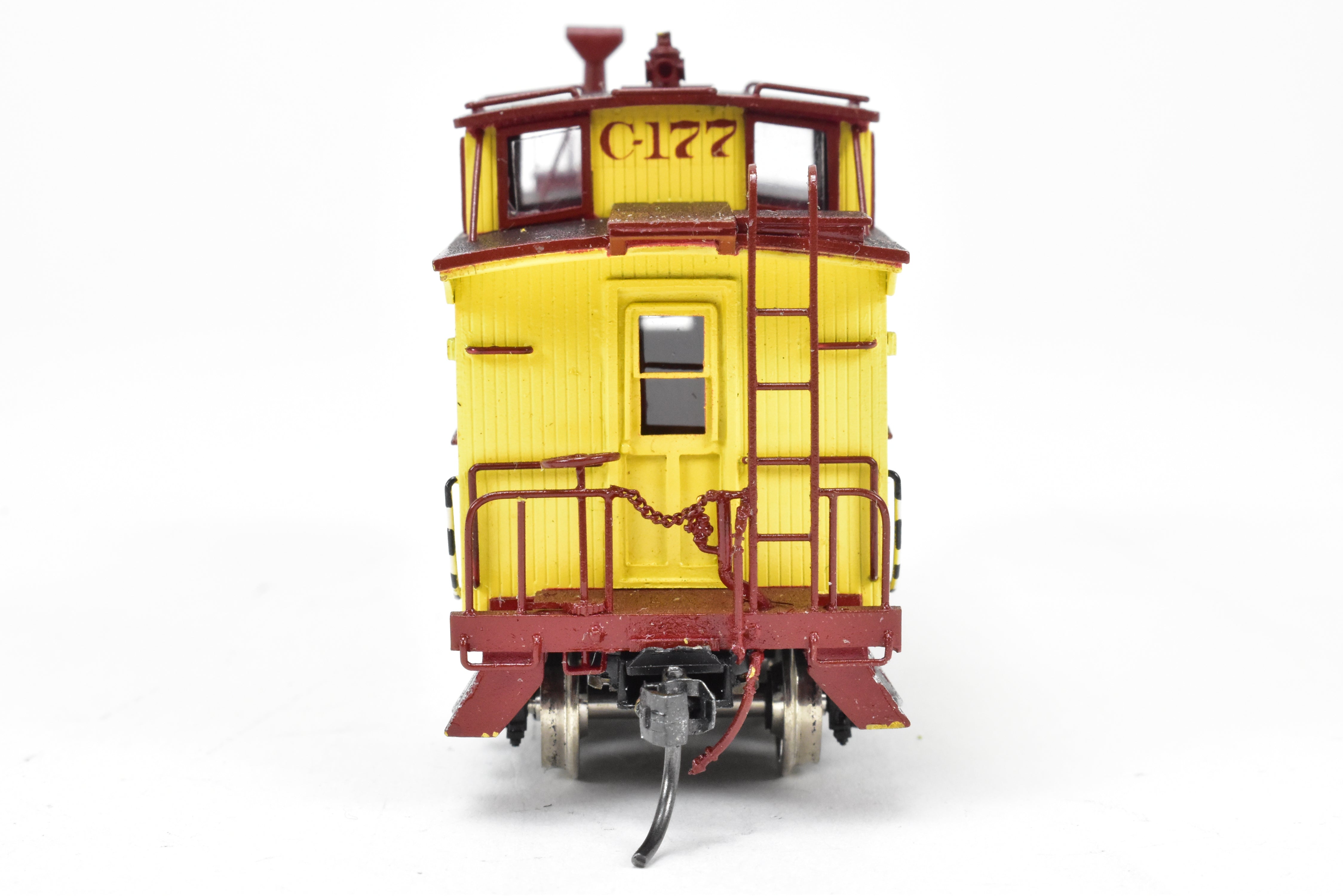 HO Scale Brass Pacific Fast Mail Model - SKI Duluth Missabe & Iron Range Wood Caboose FP, Factory Painted and Numbered C - 177