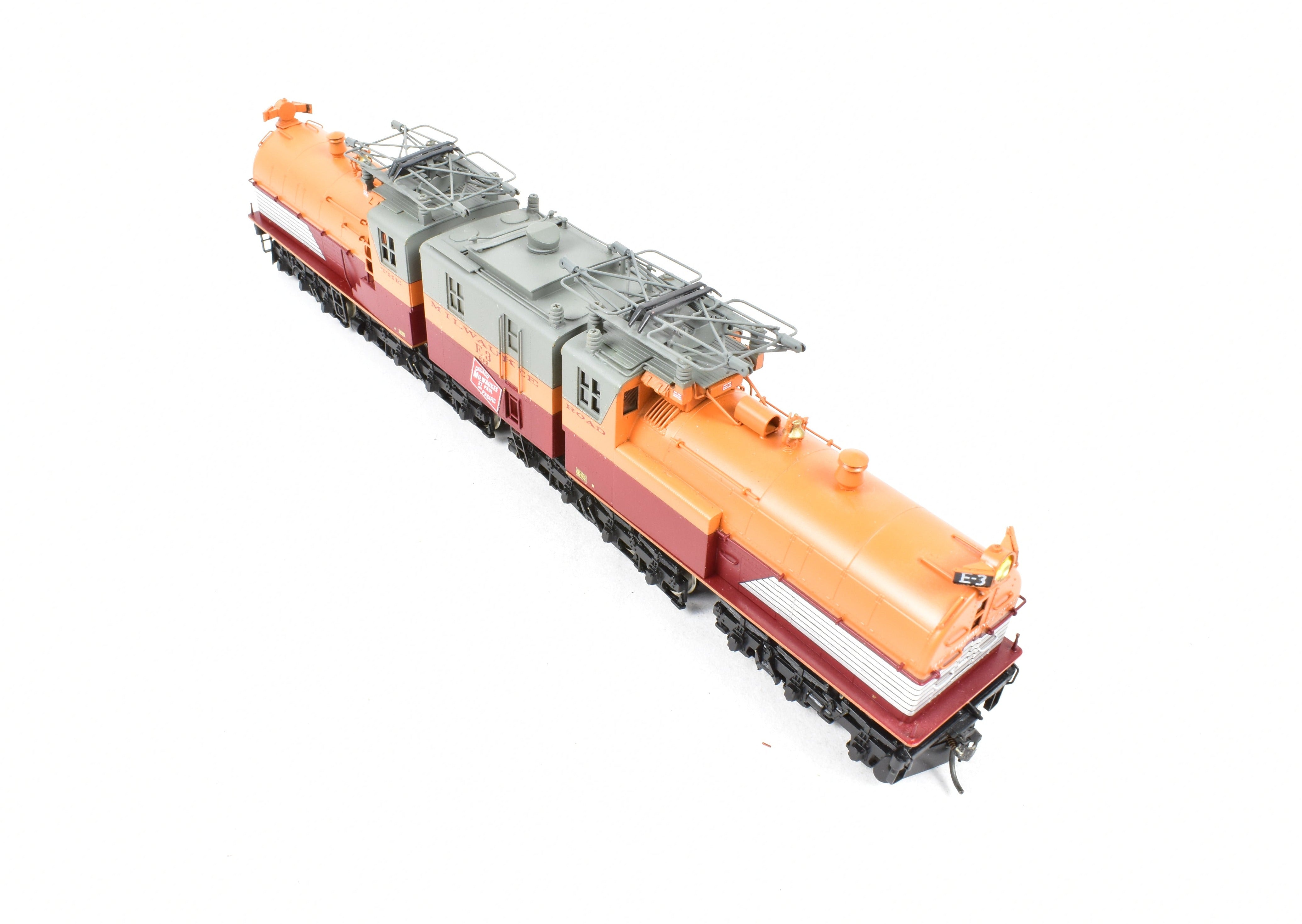 High - Quality HO Scale Brass NJ Custom Milwaukee Road EP - 2 BI - Polar Gearless Electric Model Train with Pro - Paint Finish, Model No. E3