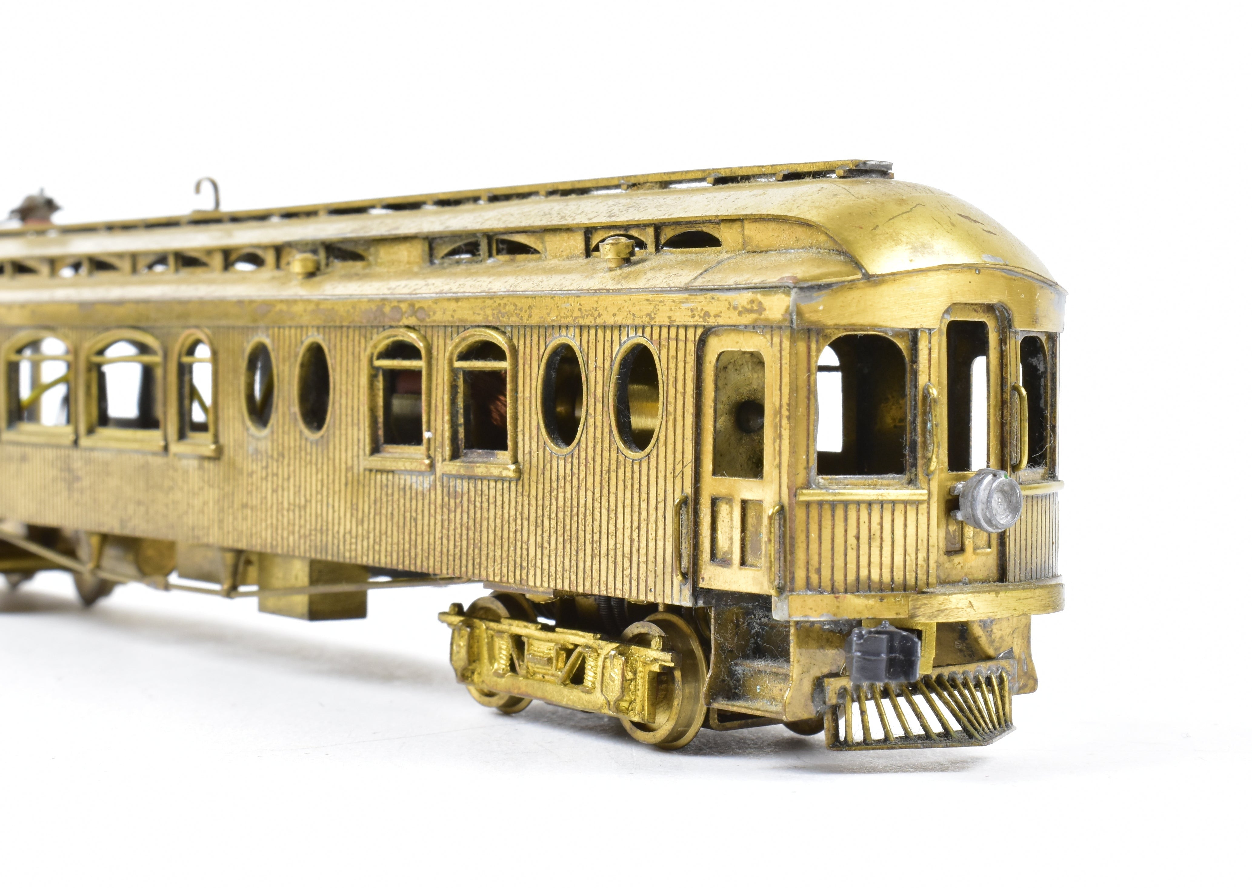 HO Scale Brass Suydam Oregon Electric Railway Niles Wood Interurban Parlor Observation Model with Non - Original Box Having Moderate Shelf Wear