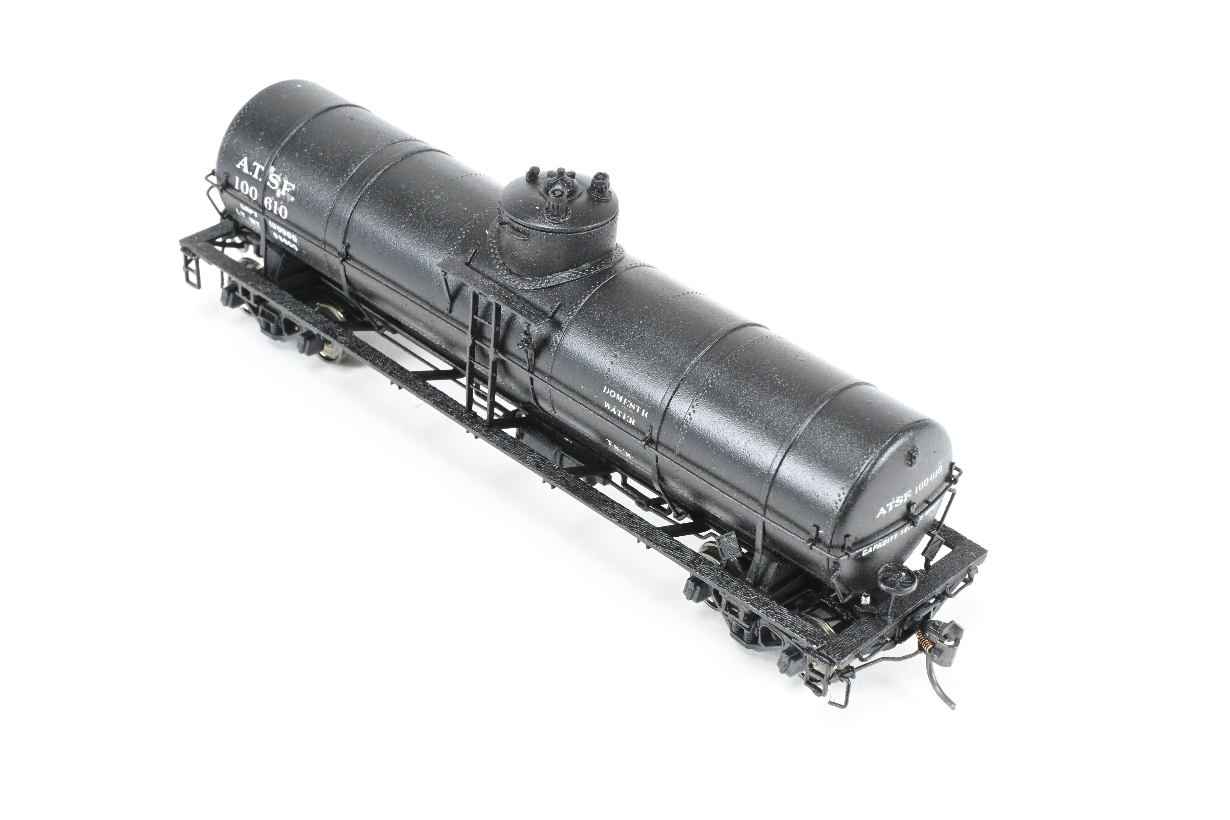 Custom Painted HO Brass ATSF - Santa Fe Tk - K Tank Car #100610 by Pecos River