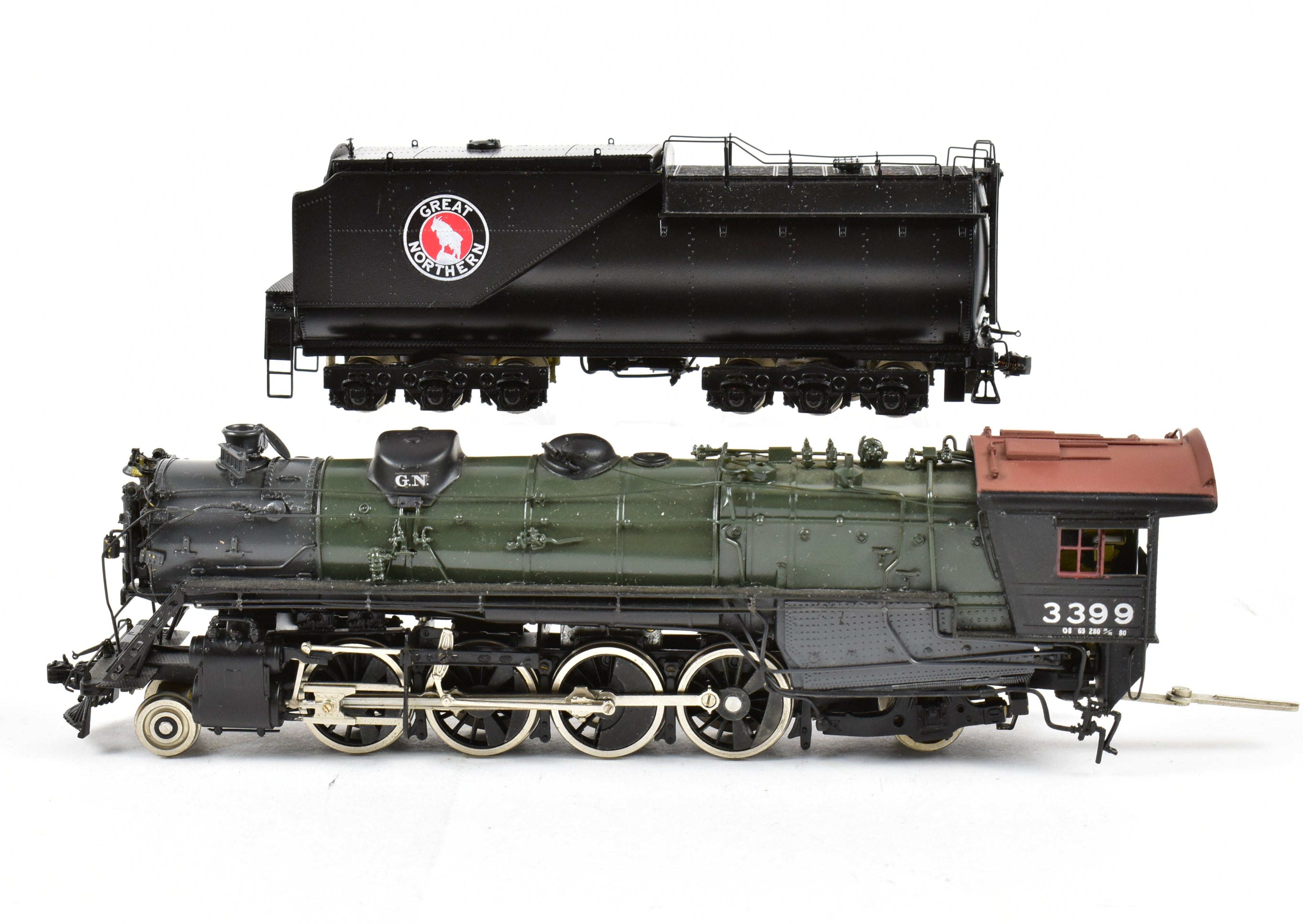 HO Scale Brass Great Northern 2-8-2 Class O-8 Open Cab Custom Painted Sunset Model