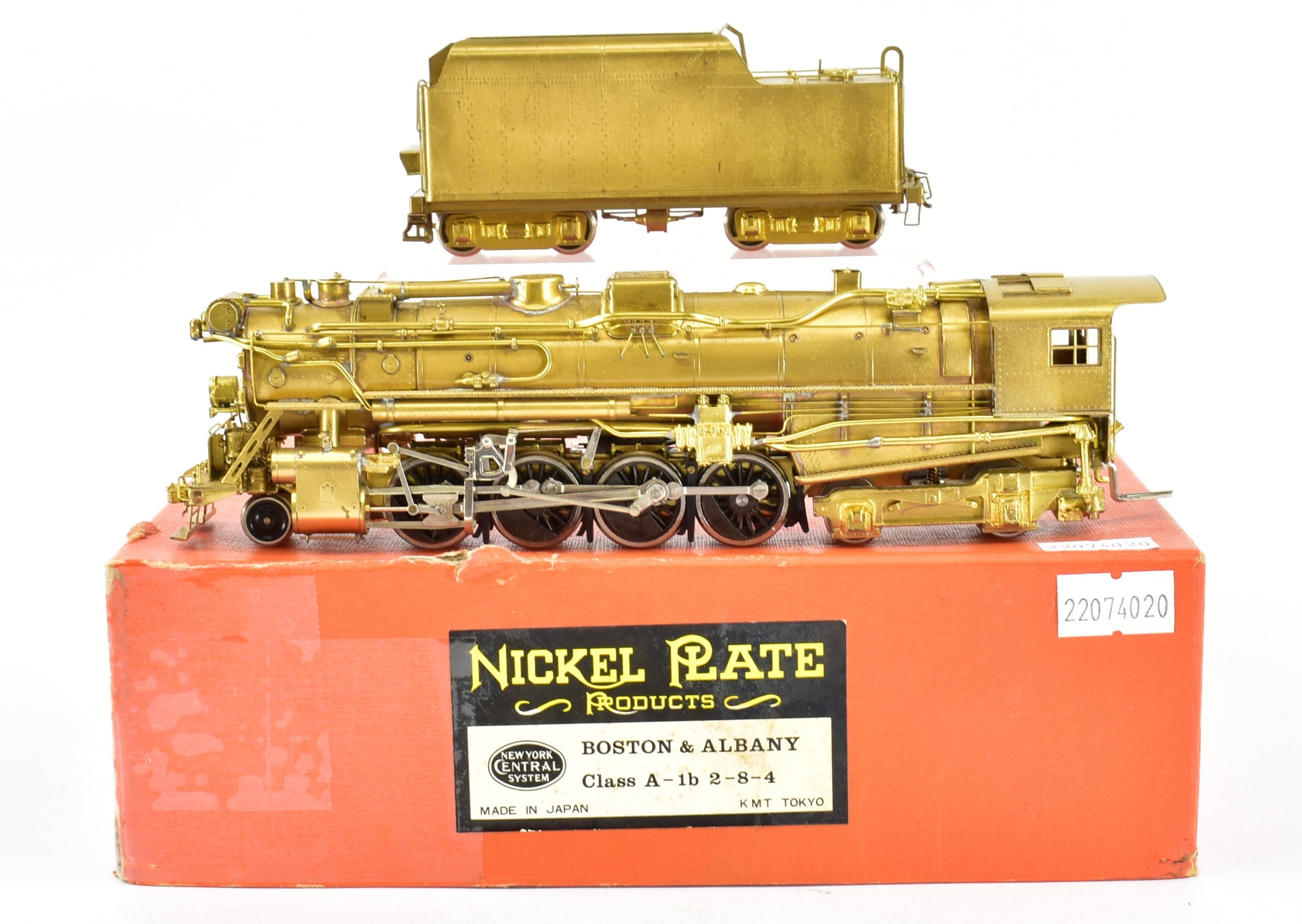 HO Scale Brass Nickel Plate Products Boston & Albany Class A-1b 2-8-4 Locomotive