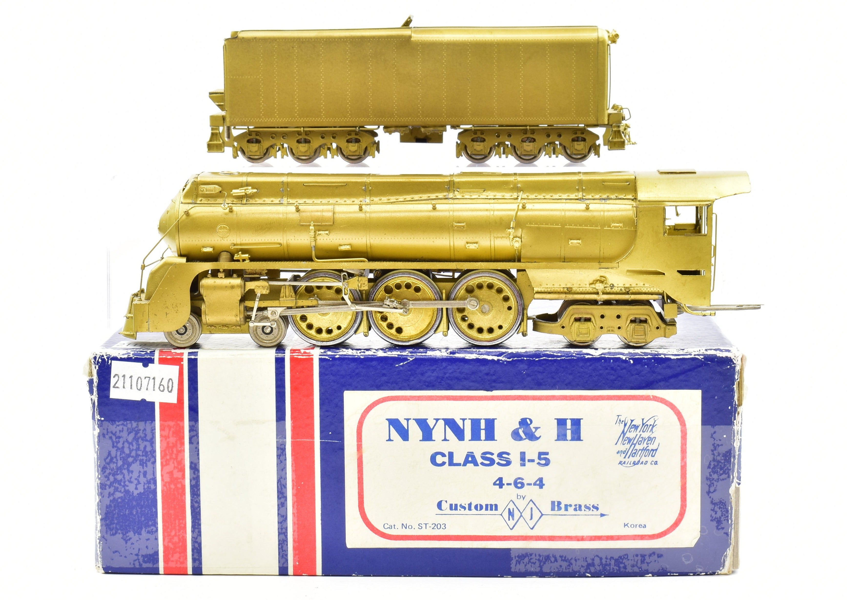 HO Scale Custom Brass Locomotive - 1979 KSM Model, Ideal for Passenger Service