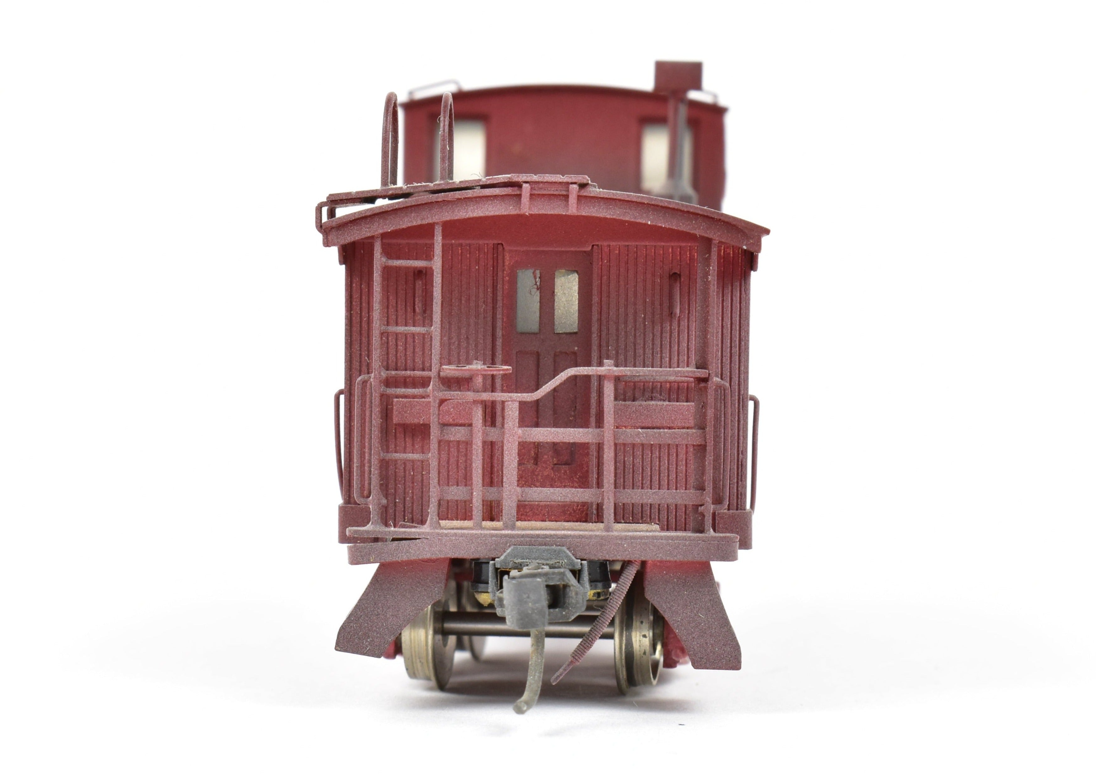 Custom Painted HO Brass NWSL - Northwest Short Line NP - Northern Pacific Wood Caboose