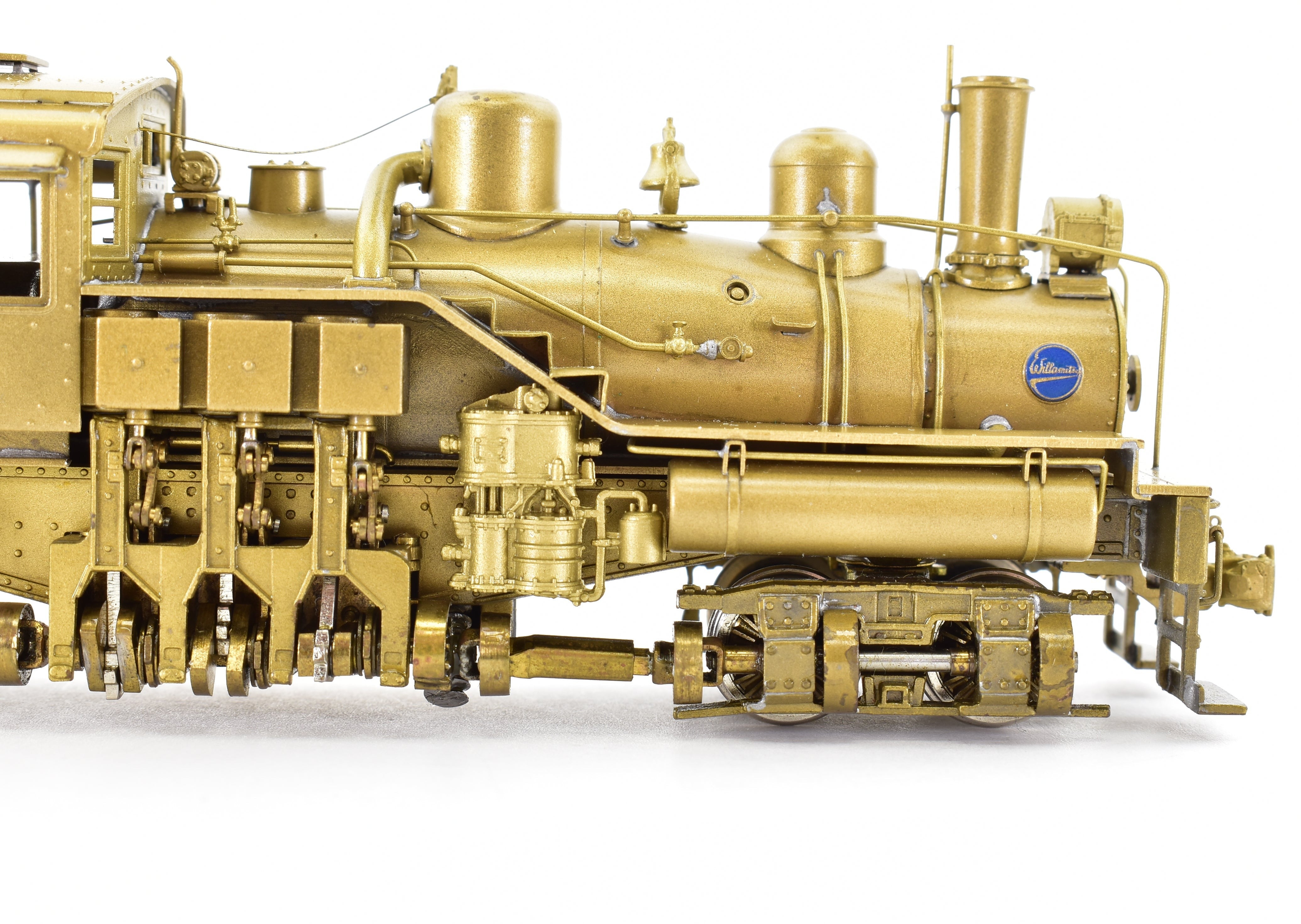 High - Quality HO Scale Brass PFM - United Geared Locomotive Model of the 3 - Truck Willamette Coos Bay Lumber Co.