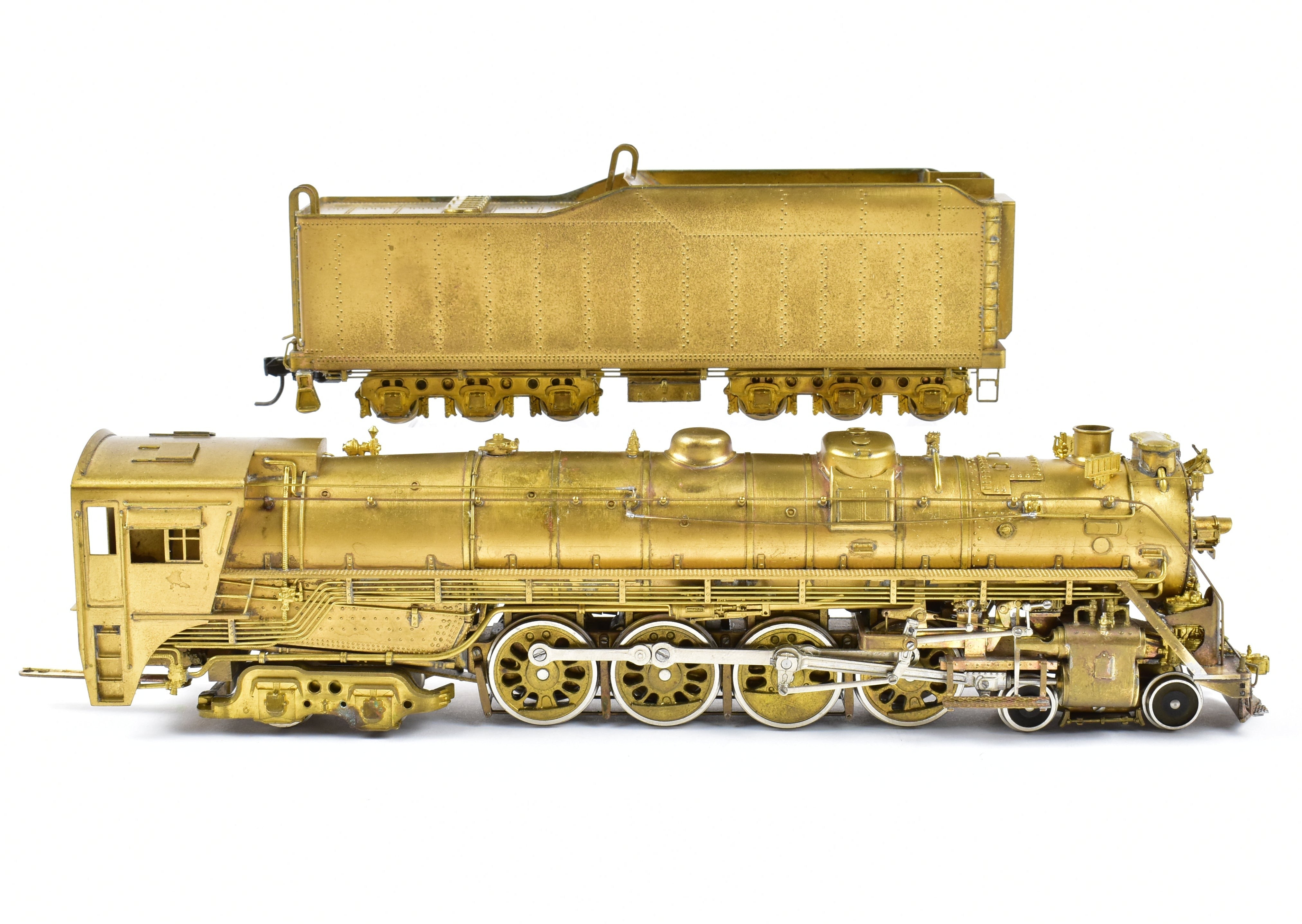 High - Quality HO Scale Brass Pacific Fast Mail Model - Toby's Denver & Rio Grande Western 4 - 8 - 4 Class M - 68 Steam Locomotive in ReBoxx Packaging