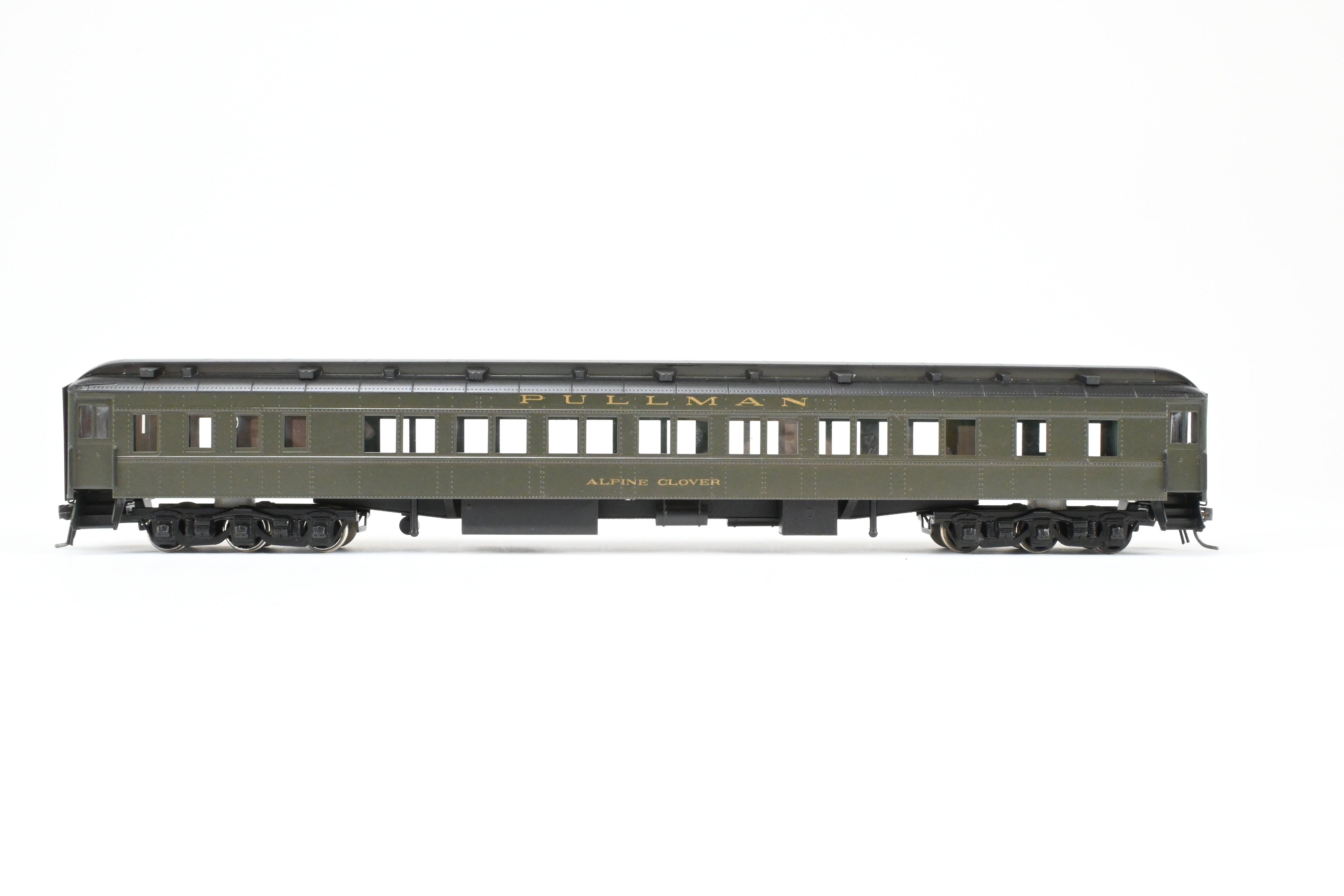 HO Scale Brass Soho Pullman Sleeper Model of Various Roads - Denver & Rio Grande Western Alpine Clover with 14 - Section HW Design
