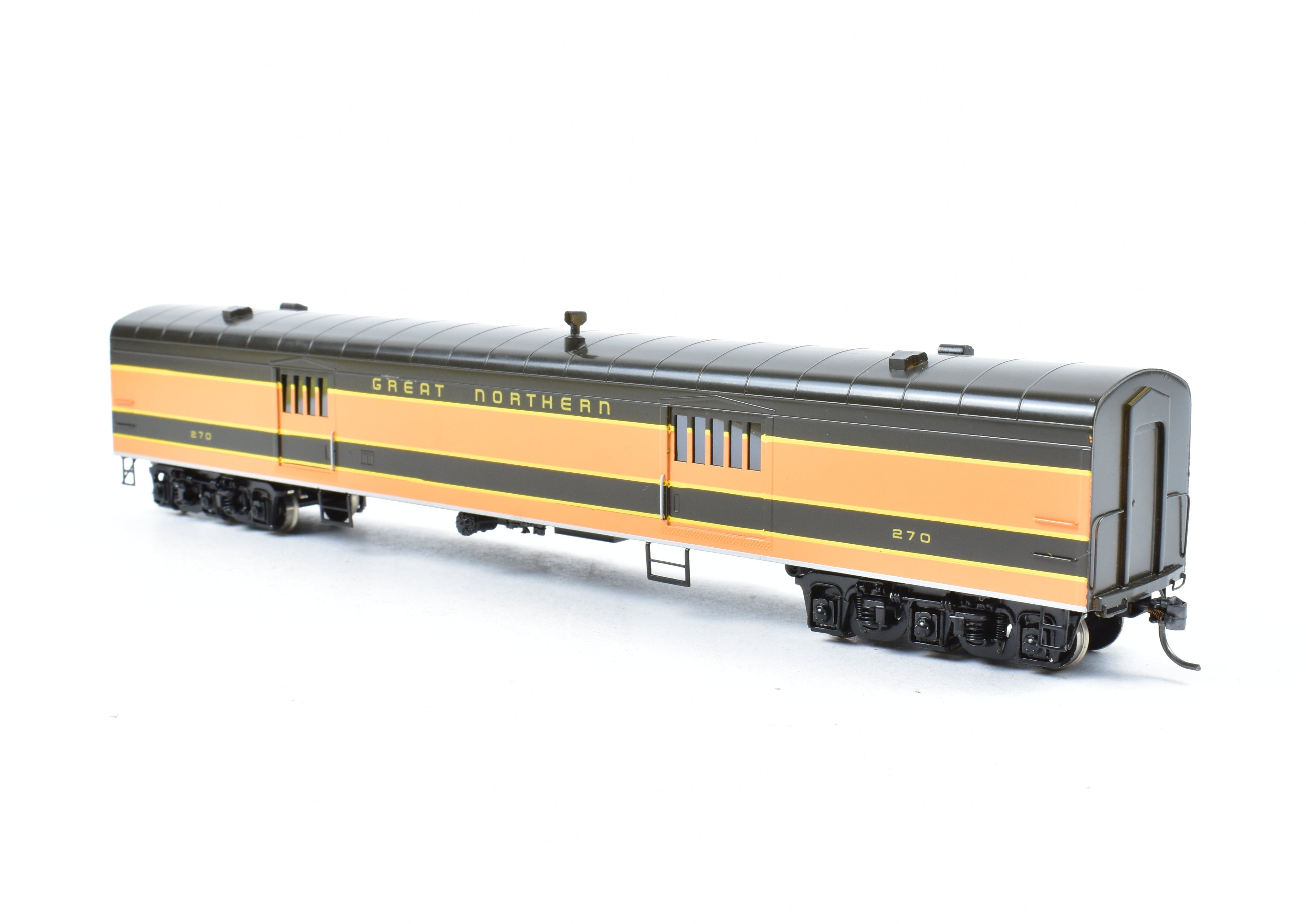 HO Scale Brass Model Train - Oriental Limited GN Great Northern Streamlined Empire Builder 262 Baggage Car without Skirts CP