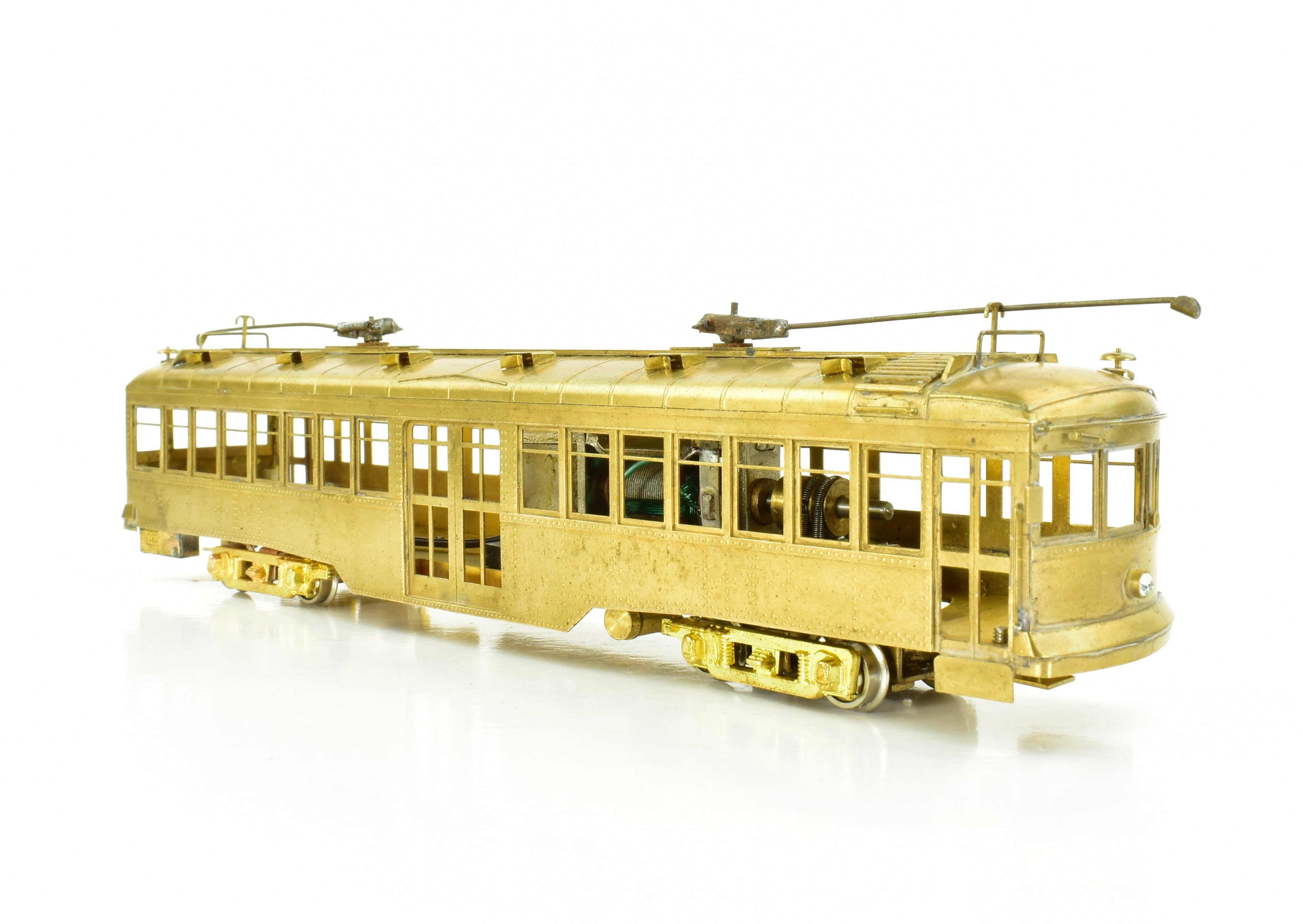 HO Scale Brass Suydam Pacific Electric Hollywood Car with Original Style Center Entrance - Authentic Model