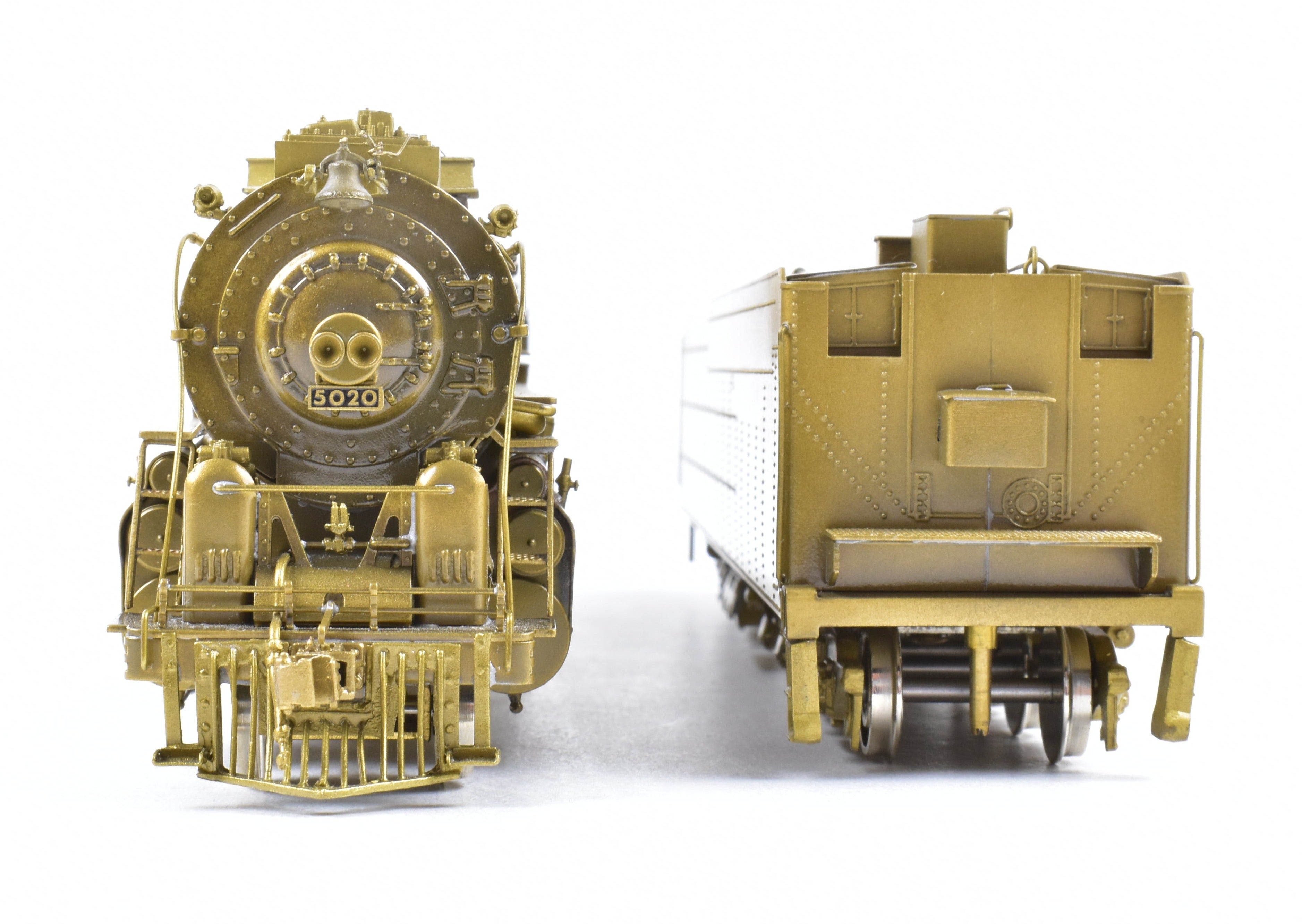 1982 HO Brass PFM - United ATSF Santa Fe 2-10-4 Late Version #5020 in ReBoxx