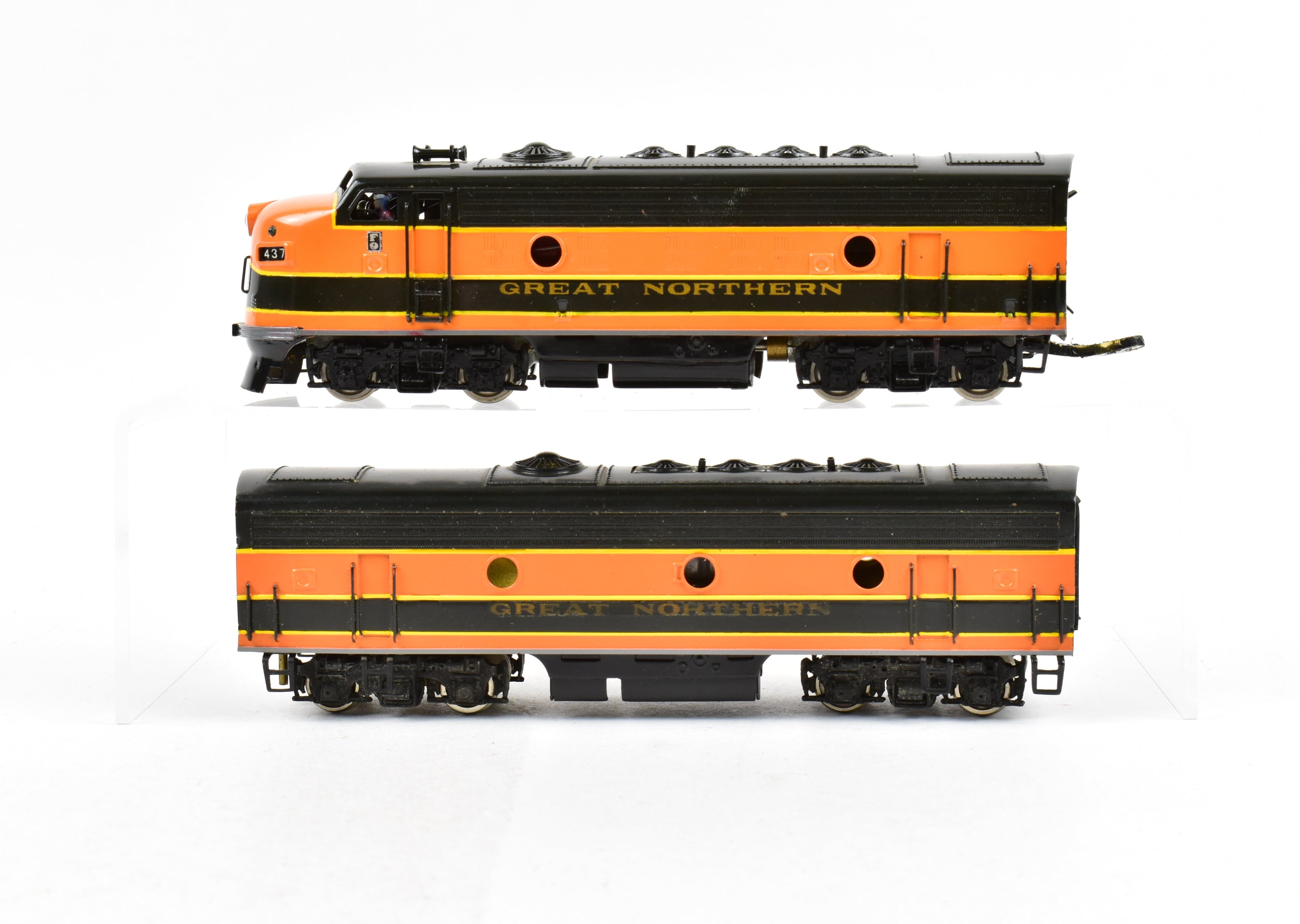 HO Scale Brass Tenshodo Great Northern F7 A/B Pair Factory-Painted Models