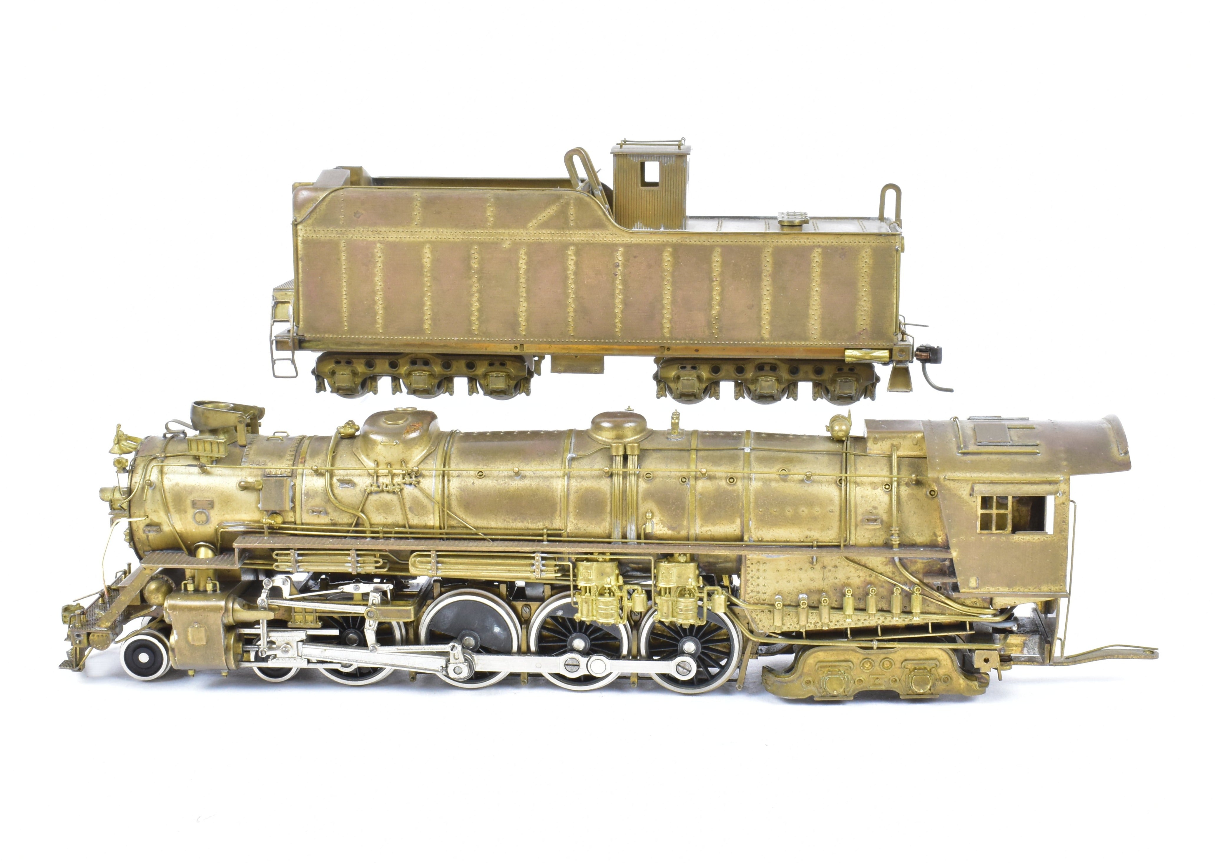 HO Scale Brass Pacific Fast Mail Model Train - Toby's Denver & Rio Grande Western 4-8-4 Class M-64 Crown Model REBOXX from 1962