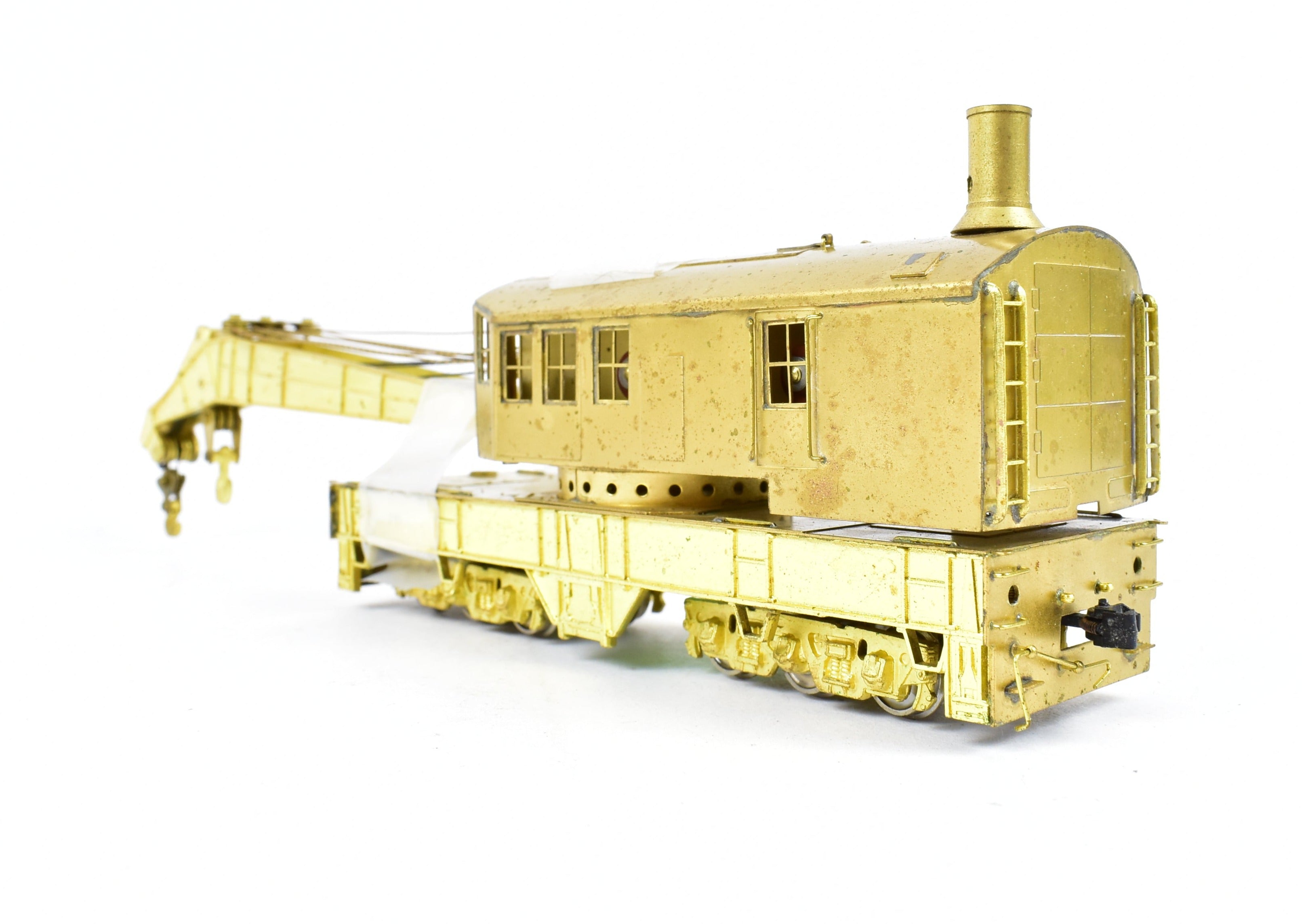 HO Scale Brass Lambert 250-Ton Railway Crane for Track Maintenance