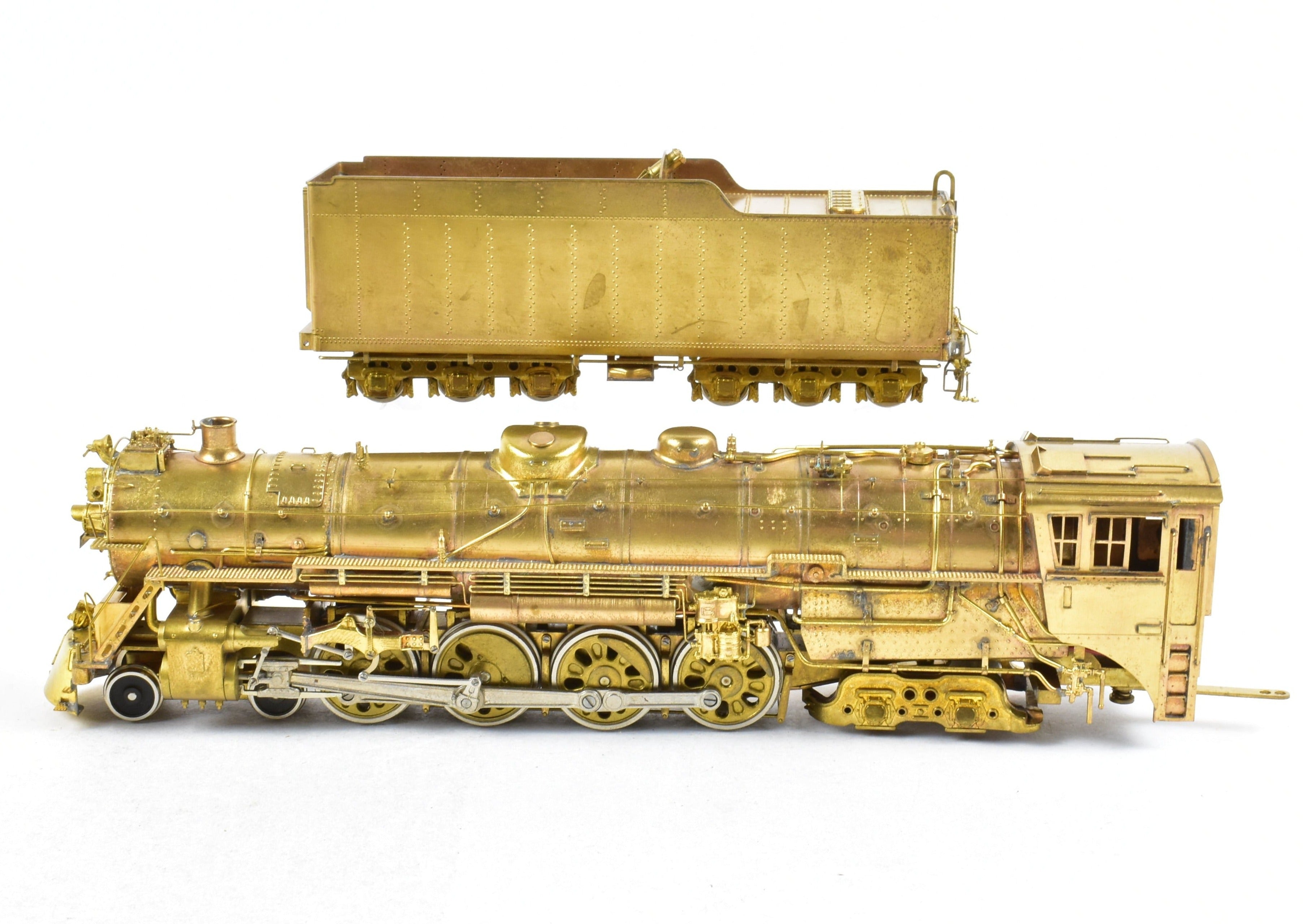 HO Scale Brass Pacific Fast Mail (PFM) Model Train - Toby CB&Q Burlington Route 4-8-4 Class O-5 Crown Model from 1969 Run