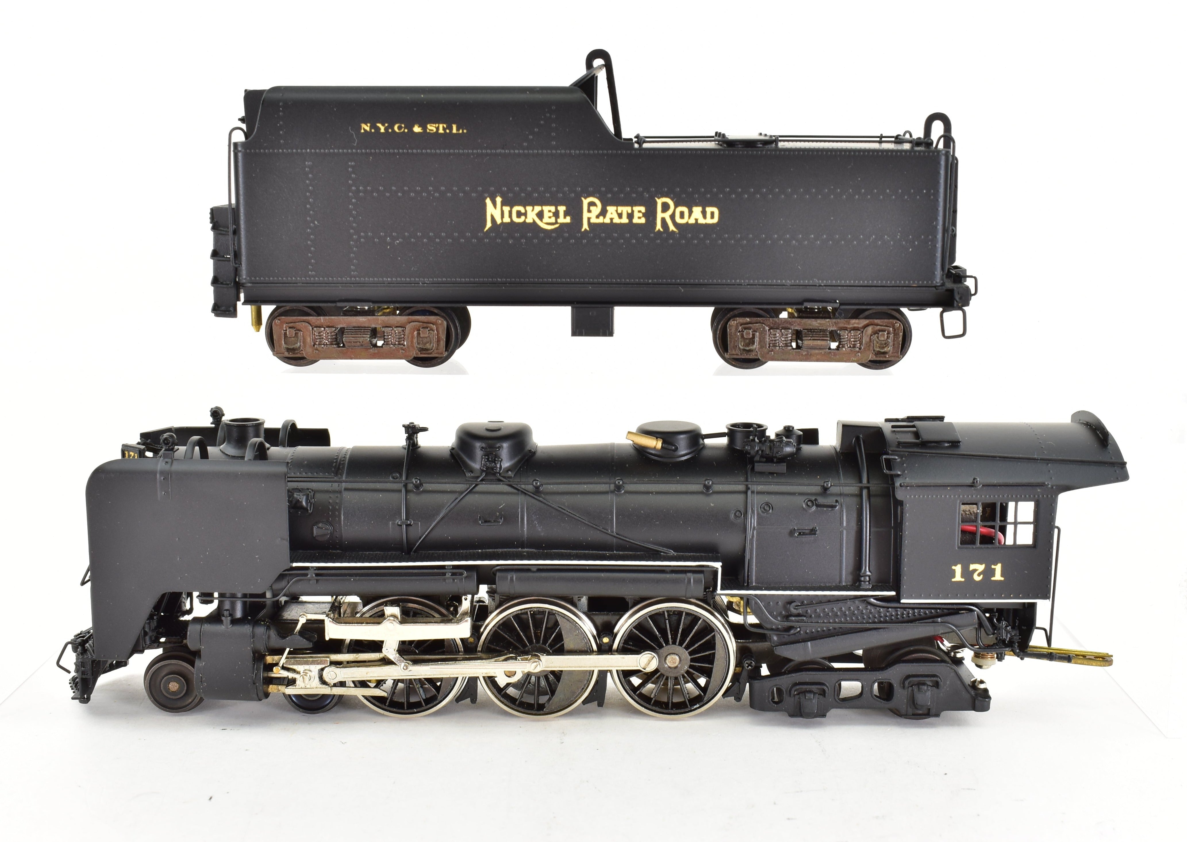 HO Scale Brass NPP Nickel - Plated NKP Class L - 1a 4 - 6 - 4 Pro - Painted Smoke Lifters Model