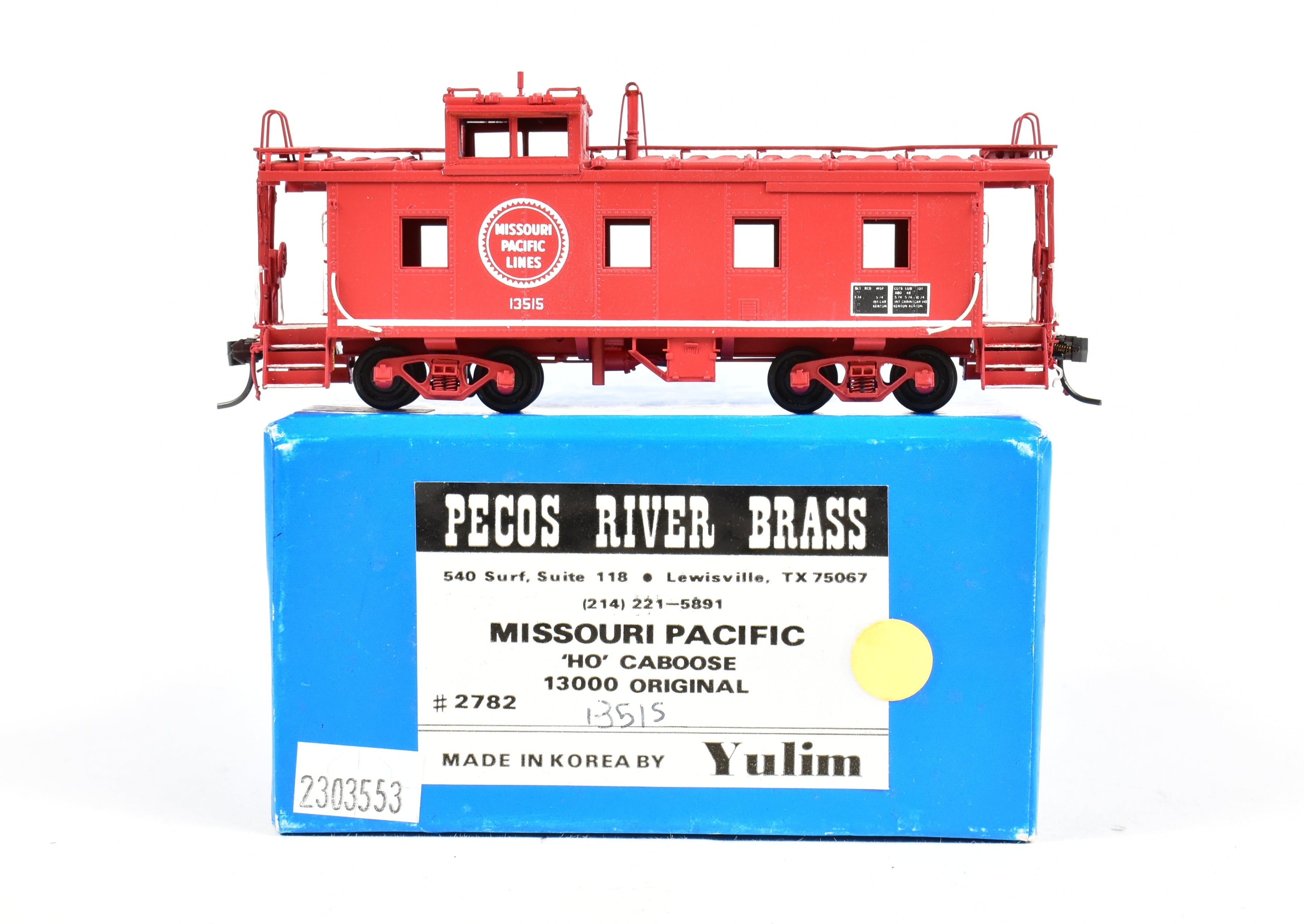 HO Scale Brass Missouri Pacific 13000 Series Caboose by Pecos River