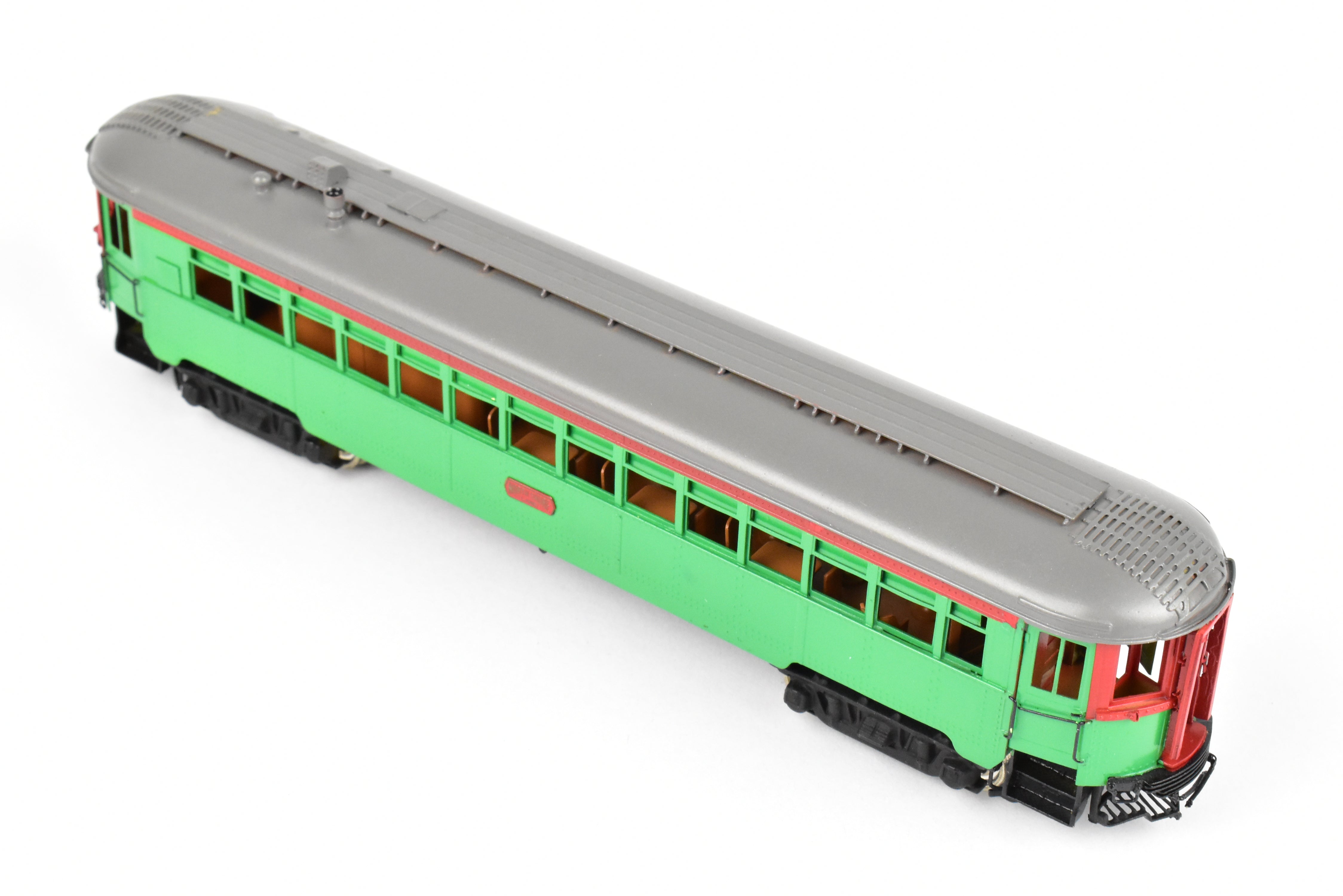 HO Brass Nickel-Plated North Shore Line Tavern Lounge Car No. 415 Factory Painted