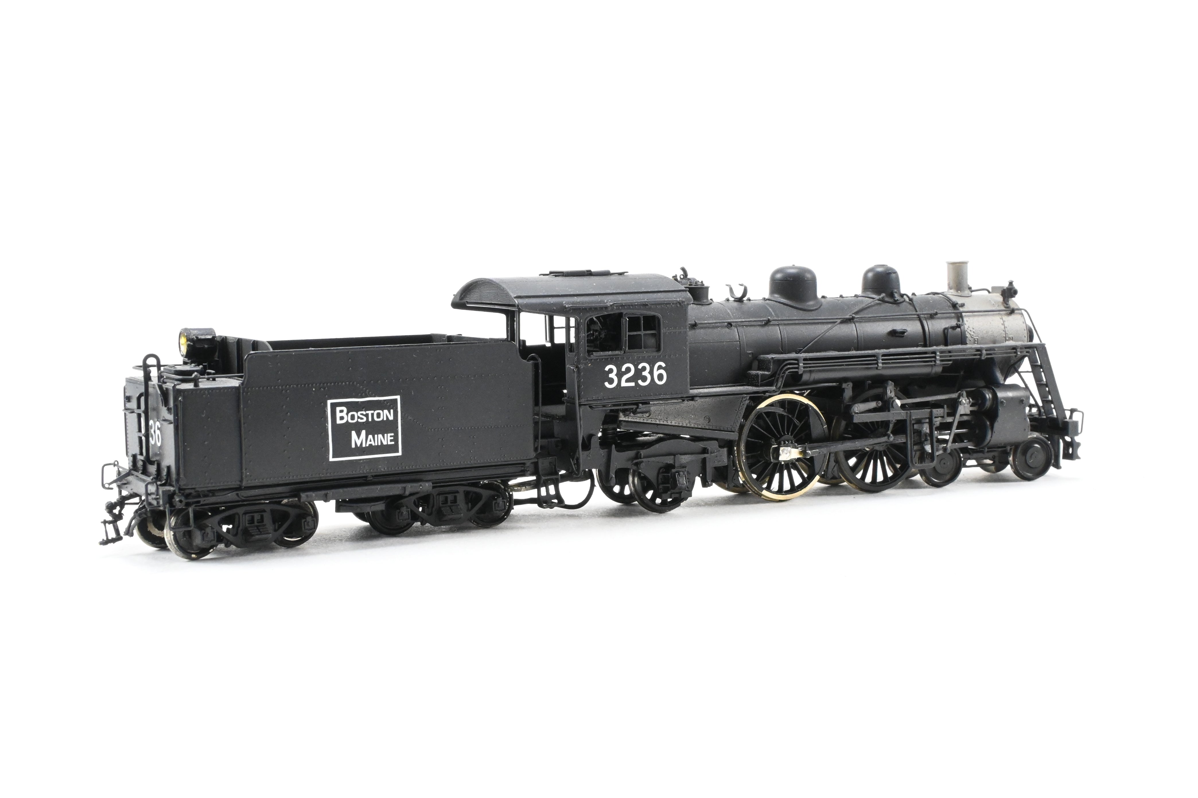 HO Scale Brass Model Train - New England Rail Service (NERS) Boston & Maine (B&M) Class J - 1 4 - 4 - 2 Atlantic Locomotive CP No. 3236