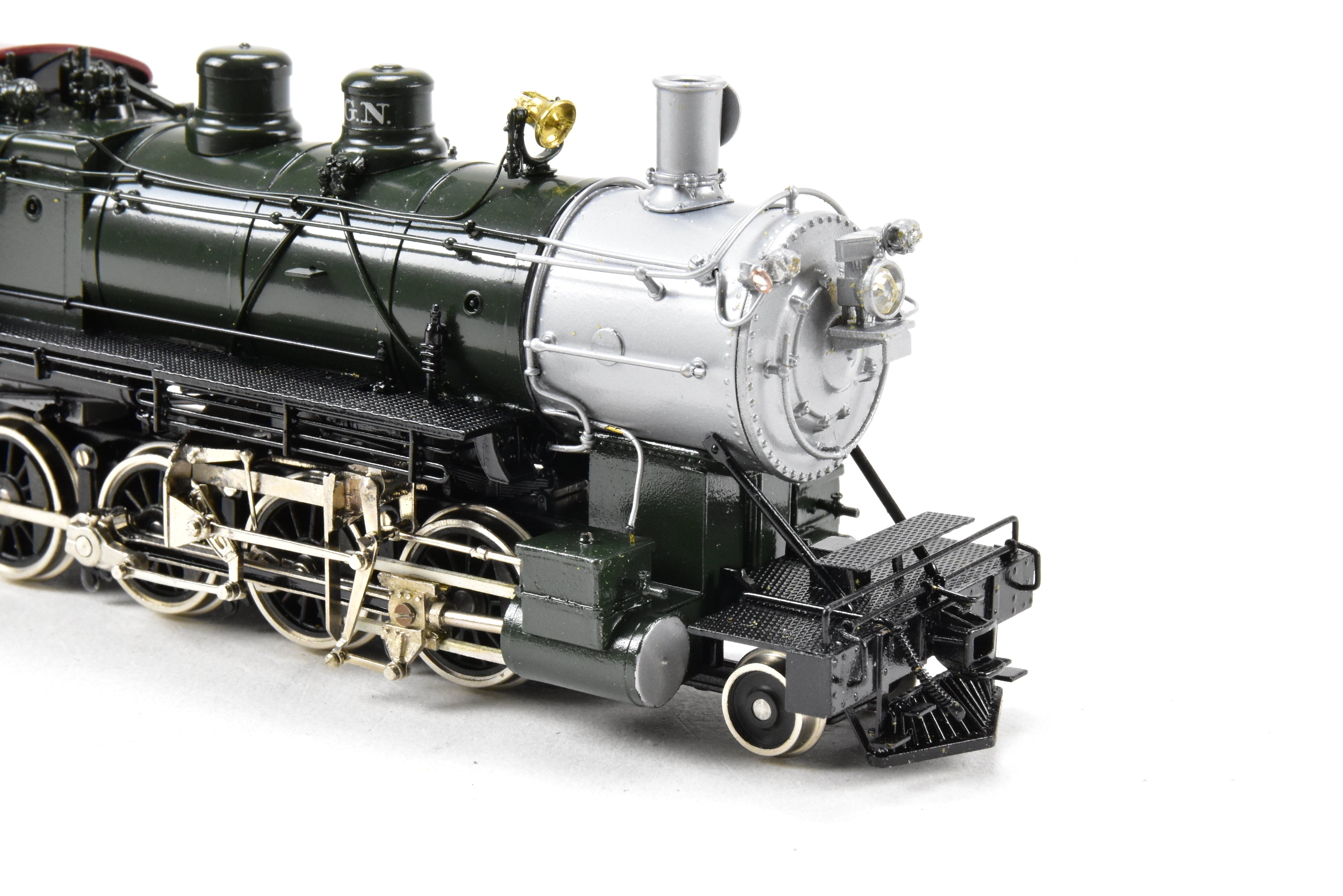 HO Scale Brass PFM - Tenshodo Great Northern 2-8-0 Class F-8 Glacier Park Crown Model Locomotive from 1977 Production Run