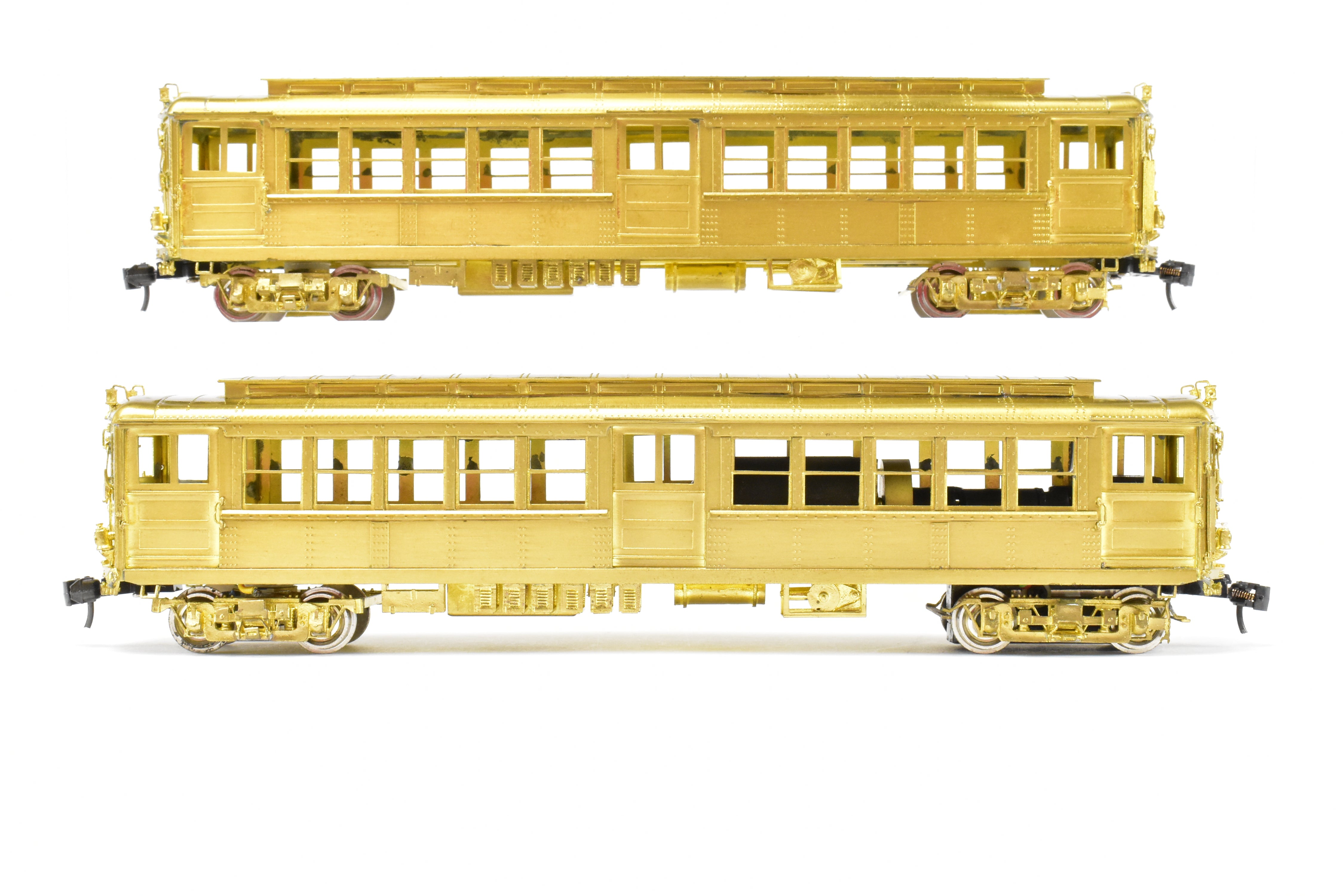 HO Scale Brass Subway Model - MTS Imports IRT Interborough Rapid Transit Deck Roof High-Voltage 2-Car Set for Model Railroads
