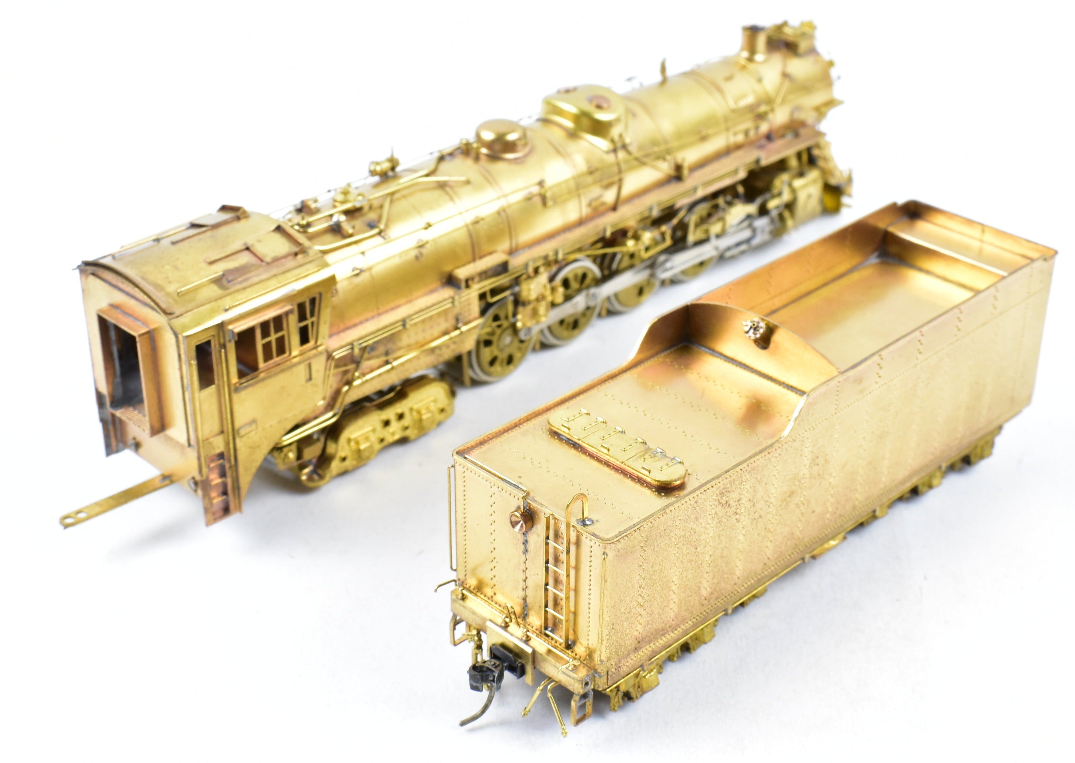 High - Quality HO Scale Brass Pacific Fast Mail (PFM) Model Train - Toby CB&Q - Burlington Route 4 - 8 - 4 Class O - 5, 1963 Run Crown Edition