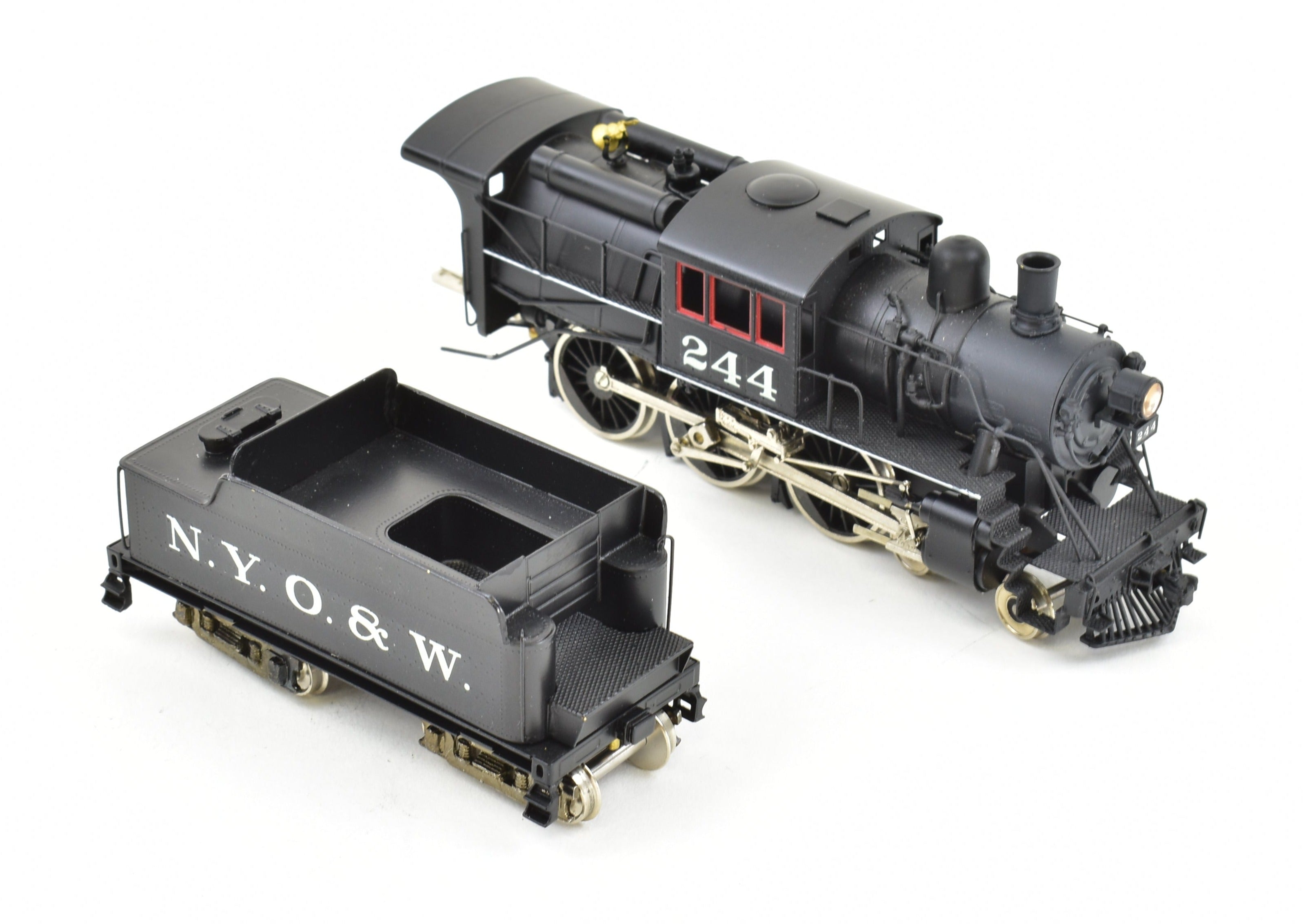 HO Scale Brass NPP Nickel - Plated New York Ontario & Western U - 1 4 - 6 - 0 Camelback Locomotive