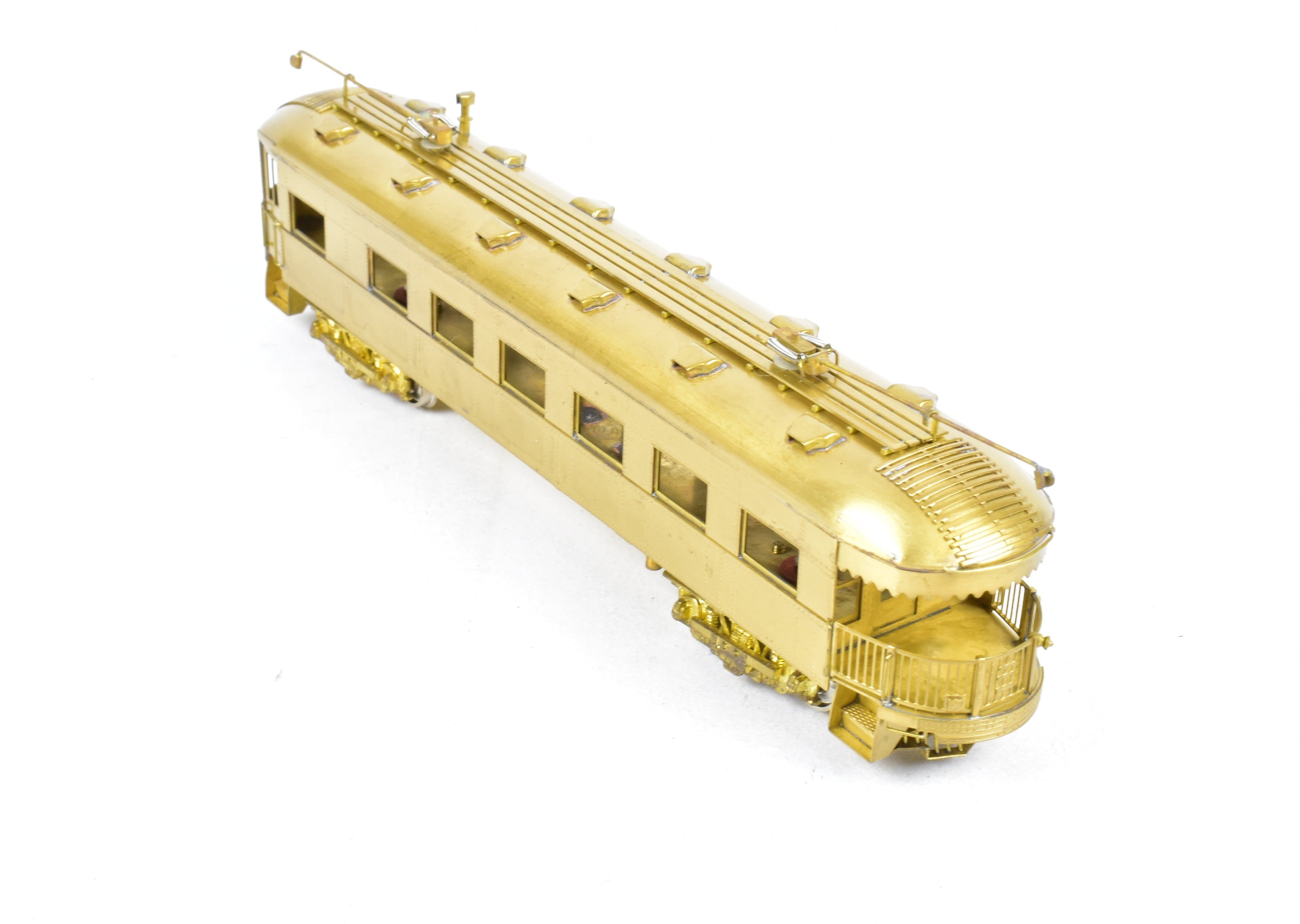 HO Scale Brass Model MTM - Midwest Trolley Museum CNS&M - North Shore Line No. 410 Parlor Observation Trailer Model for Collectors