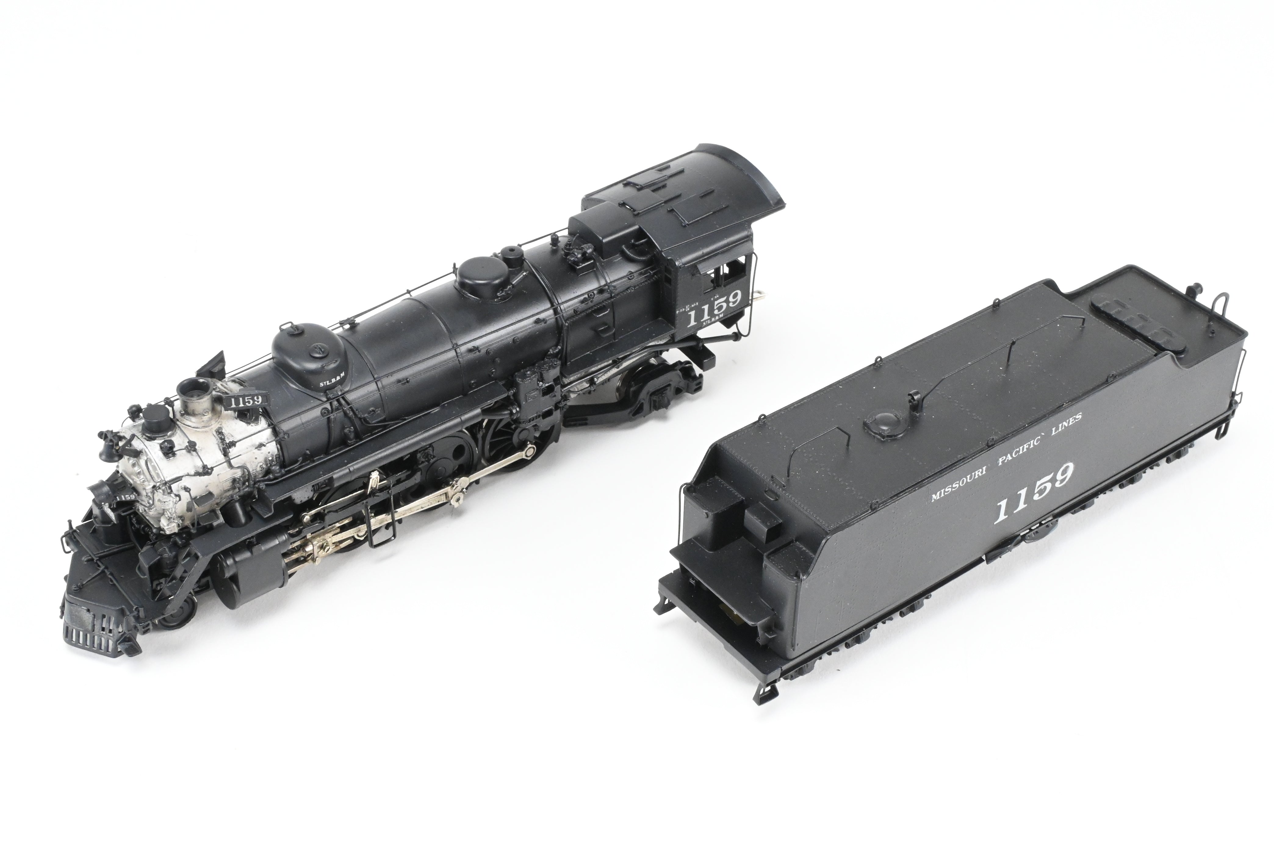 HO Scale Brass PFM Model Train - Samhongsa MP - Missouri Pacific 4-6-2 P-73 Steam Locomotive Custom Painted by Joe G. Collias with Road Number 1159