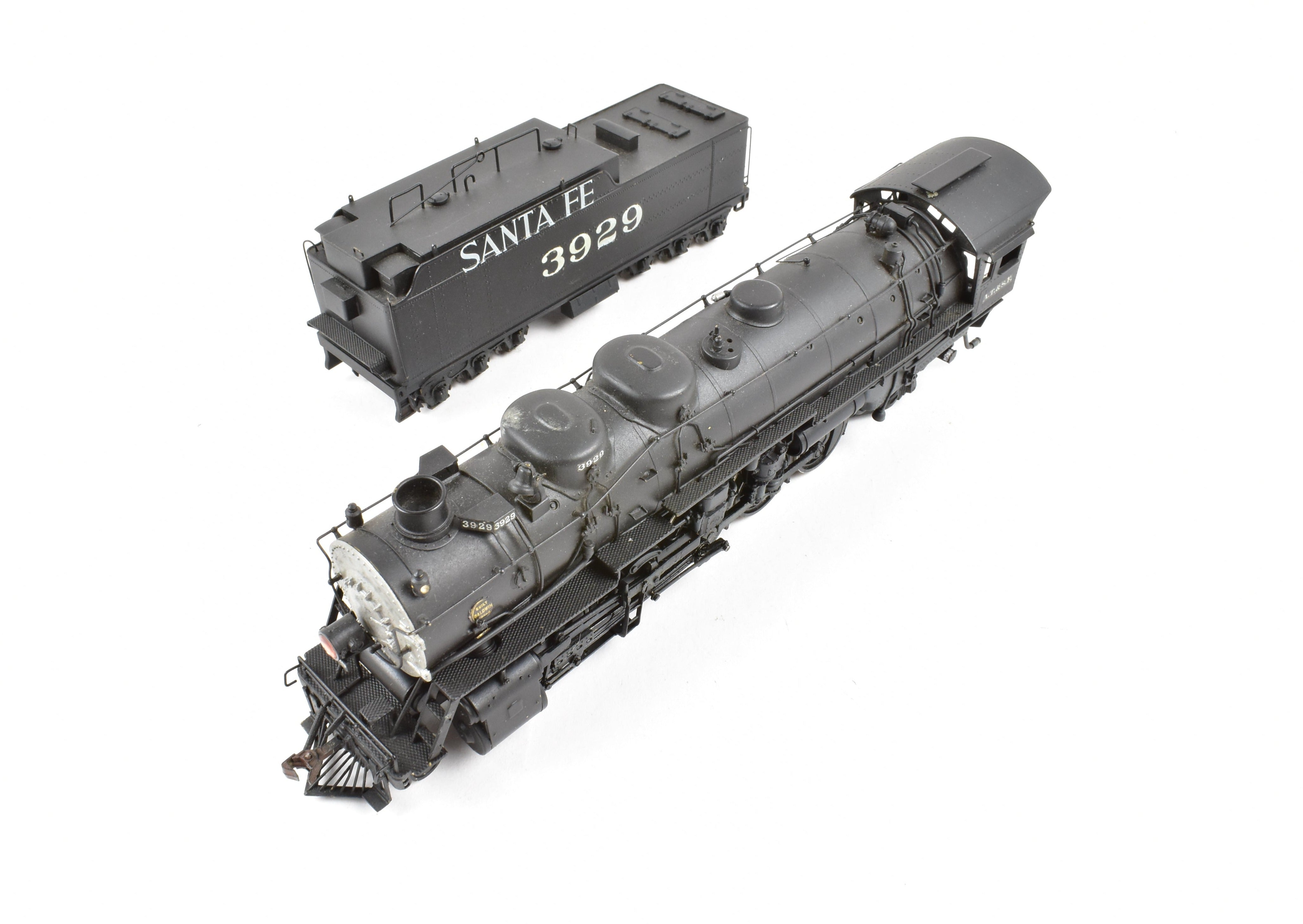 Custom Painted HO Brass PFM ATSF Santa Fe 2-10-2 3800 Class Locomotive No. 3929