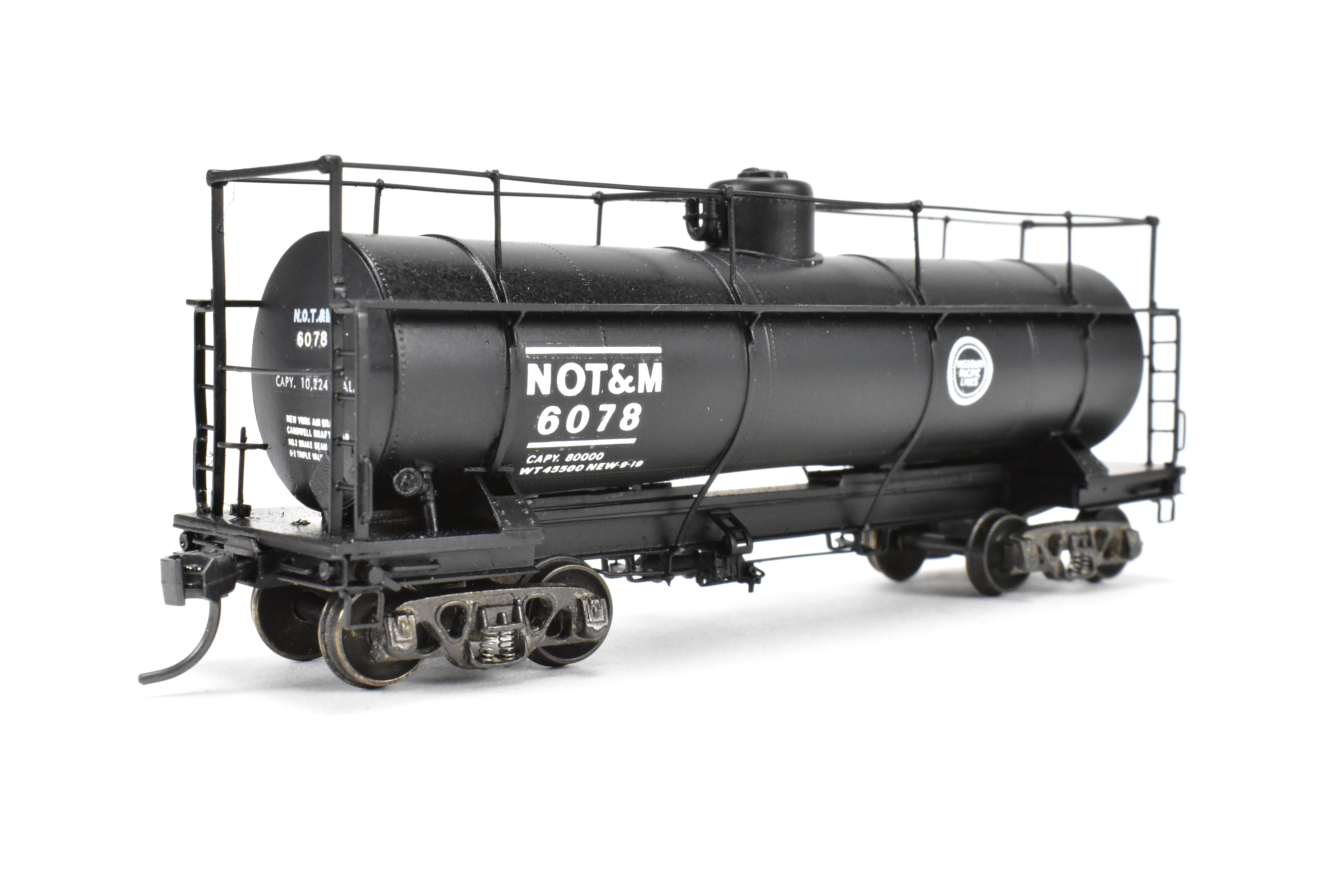 HO Brass NWSL - Professionally Painted Missouri Pacific Tank Car No. 6078