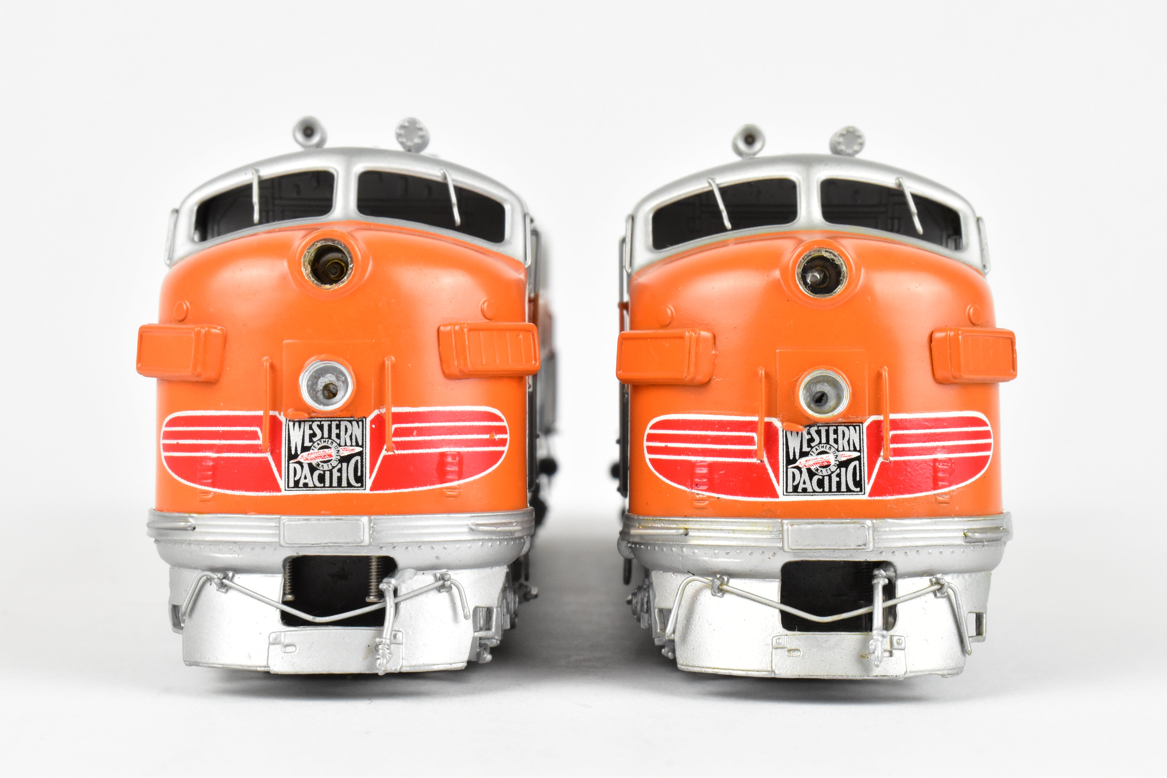 HO Brass Oriental Limited Western Pacific EMD F3A/F3A Phase II Set, 1500 HP, Factory Painted
