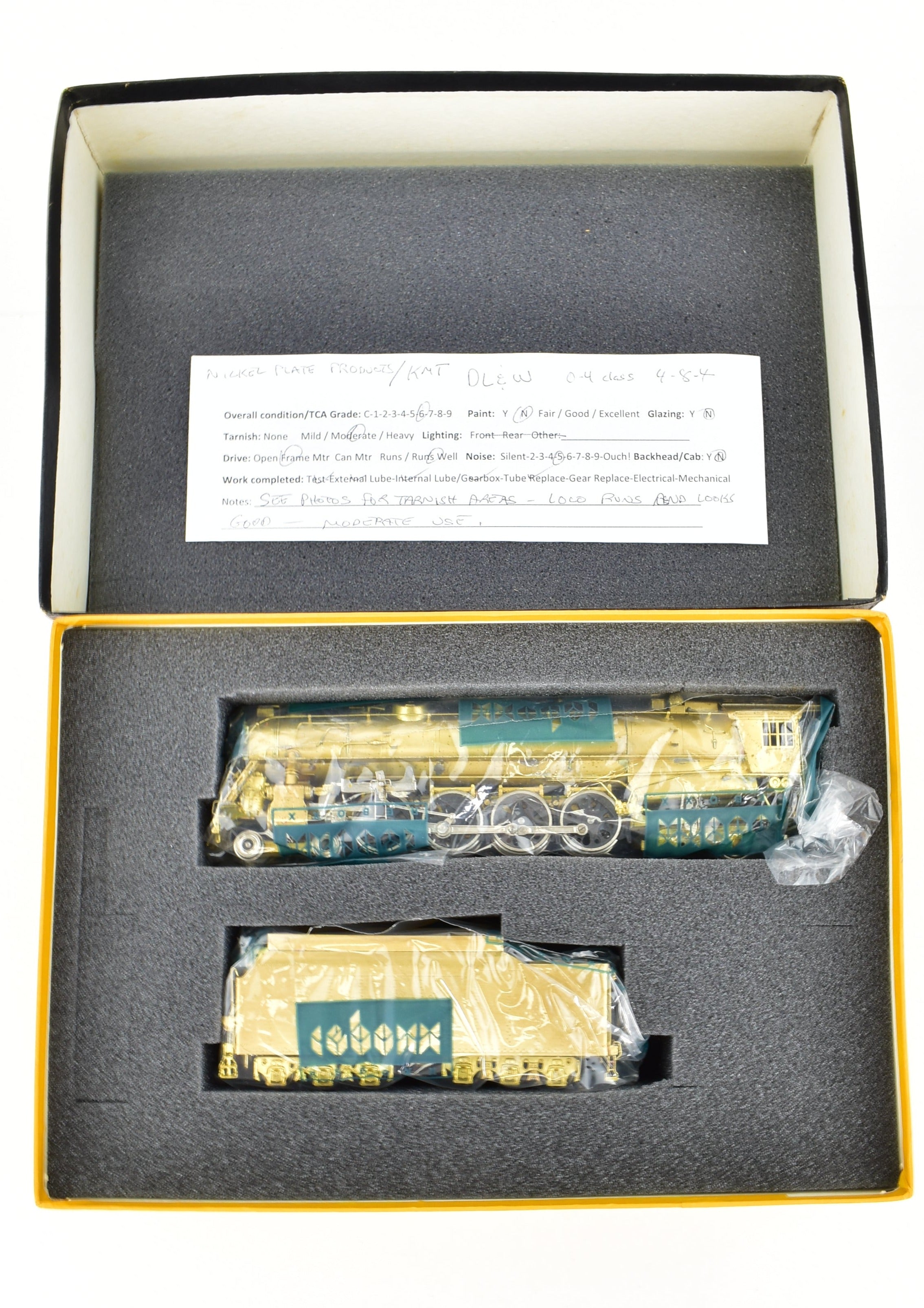 HO Brass Nickel - Plated DL&W Lackawanna Class Q - 4 4 - 8 - 4 Modern Pocono Model