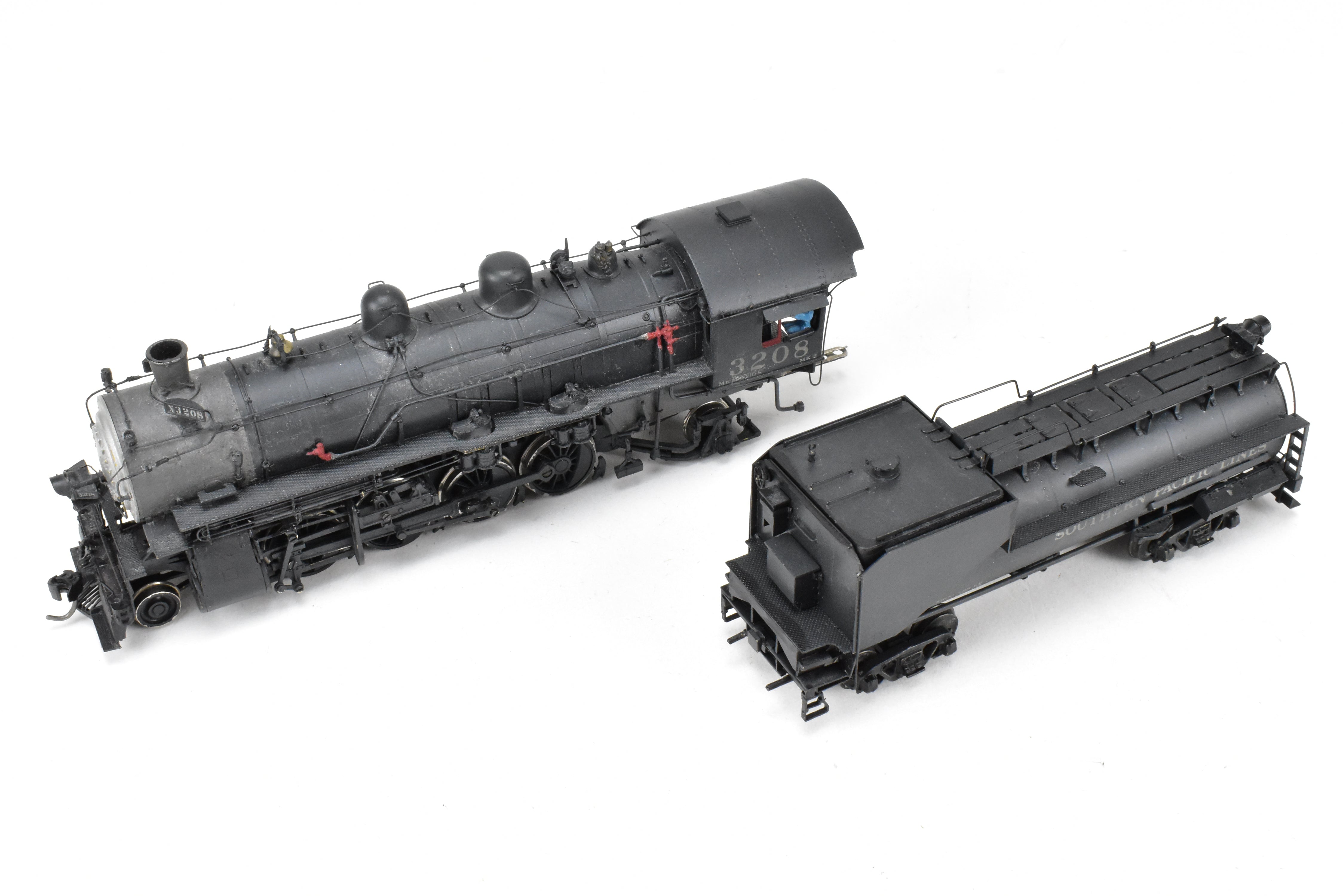 HO Brass Sunset Models SP - Southern Pacific MK - 2 2 - 8 - 2 CP #3208 with Light Weathering