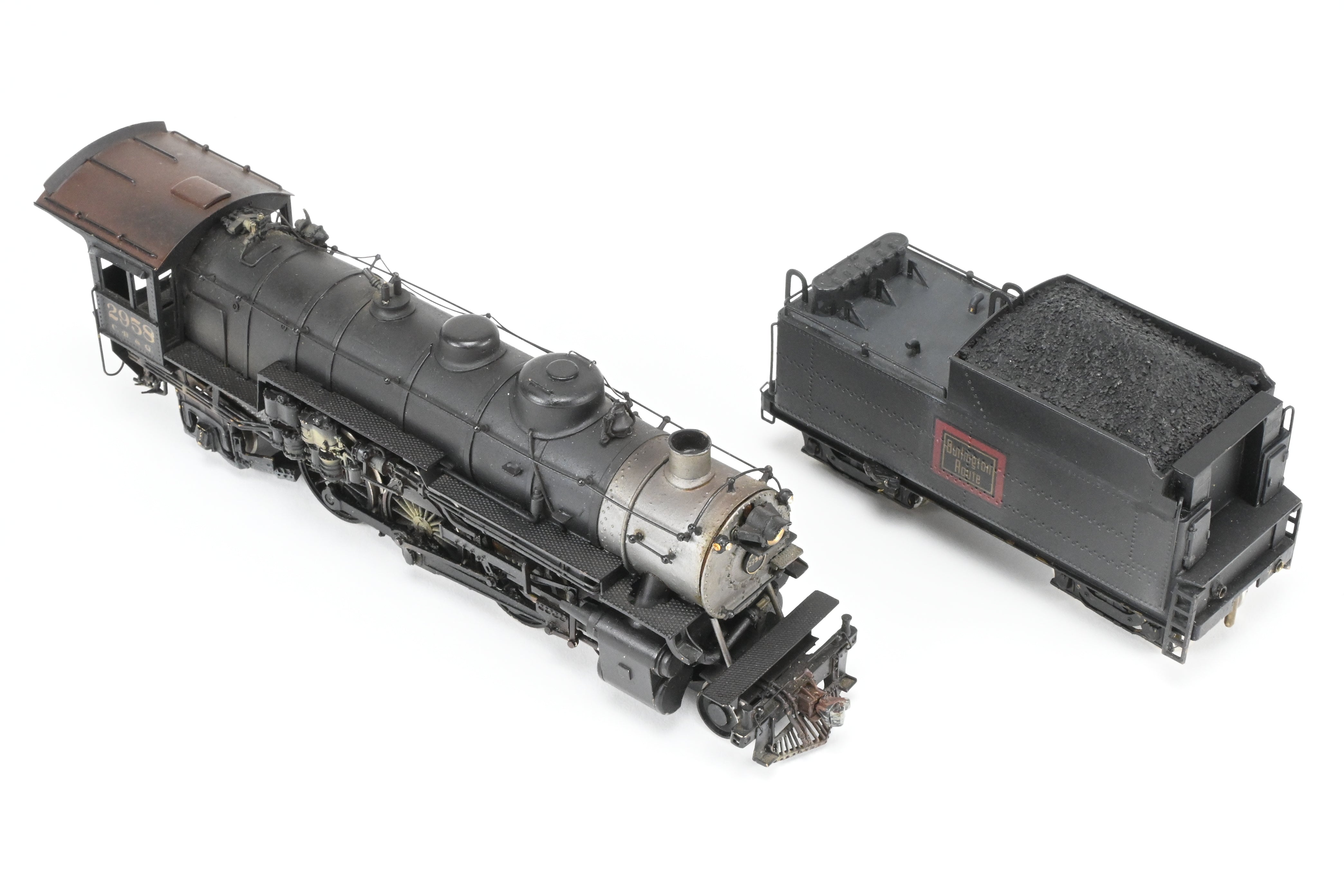 HO Scale Brass LMB CB&Q Burlington Route S-3 4-6-2 Pacific Custom Painted by Roger Miller