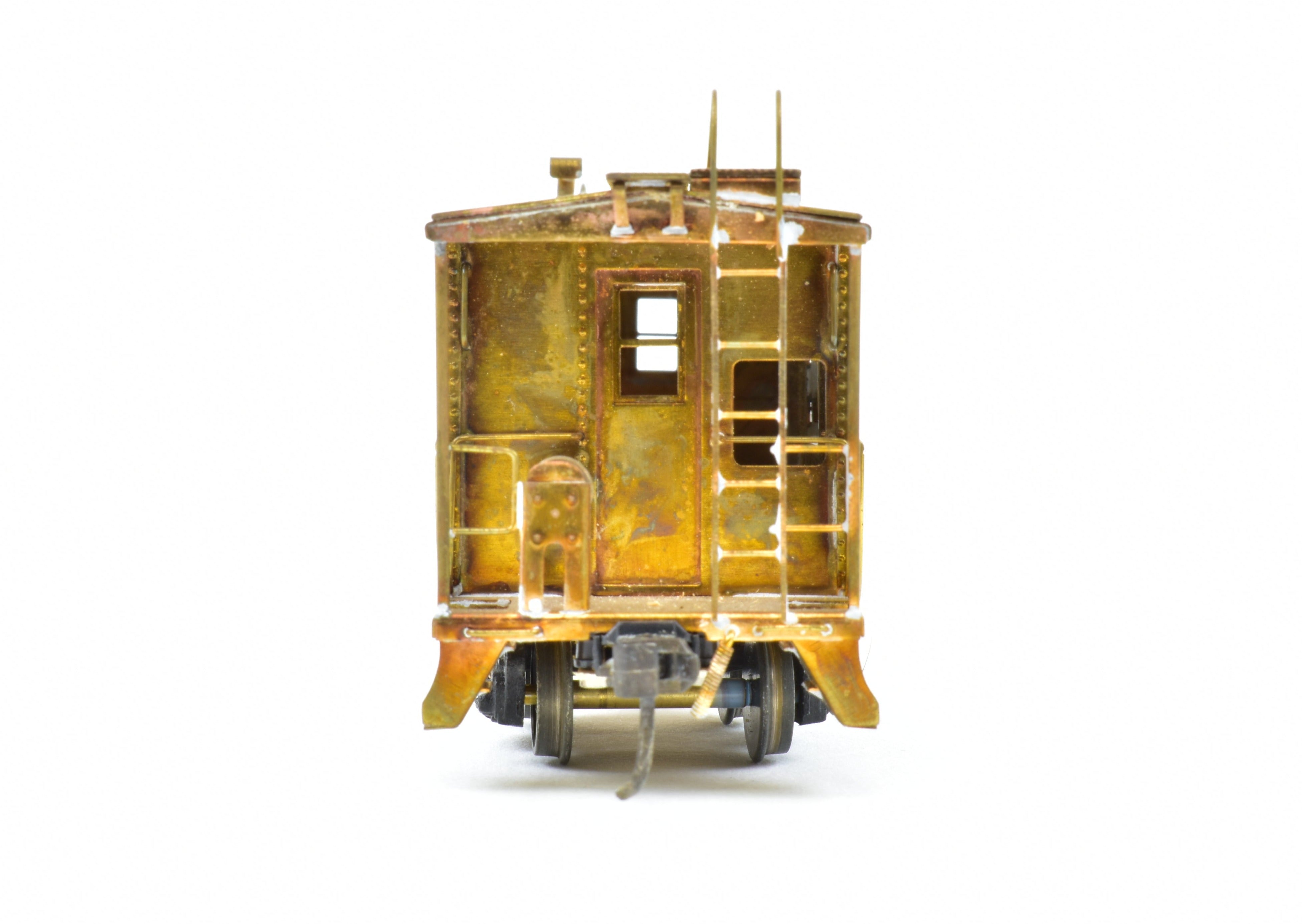 HO Scale Brass All - Steel Bay Window Caboose by Lambert NYC, New York Central