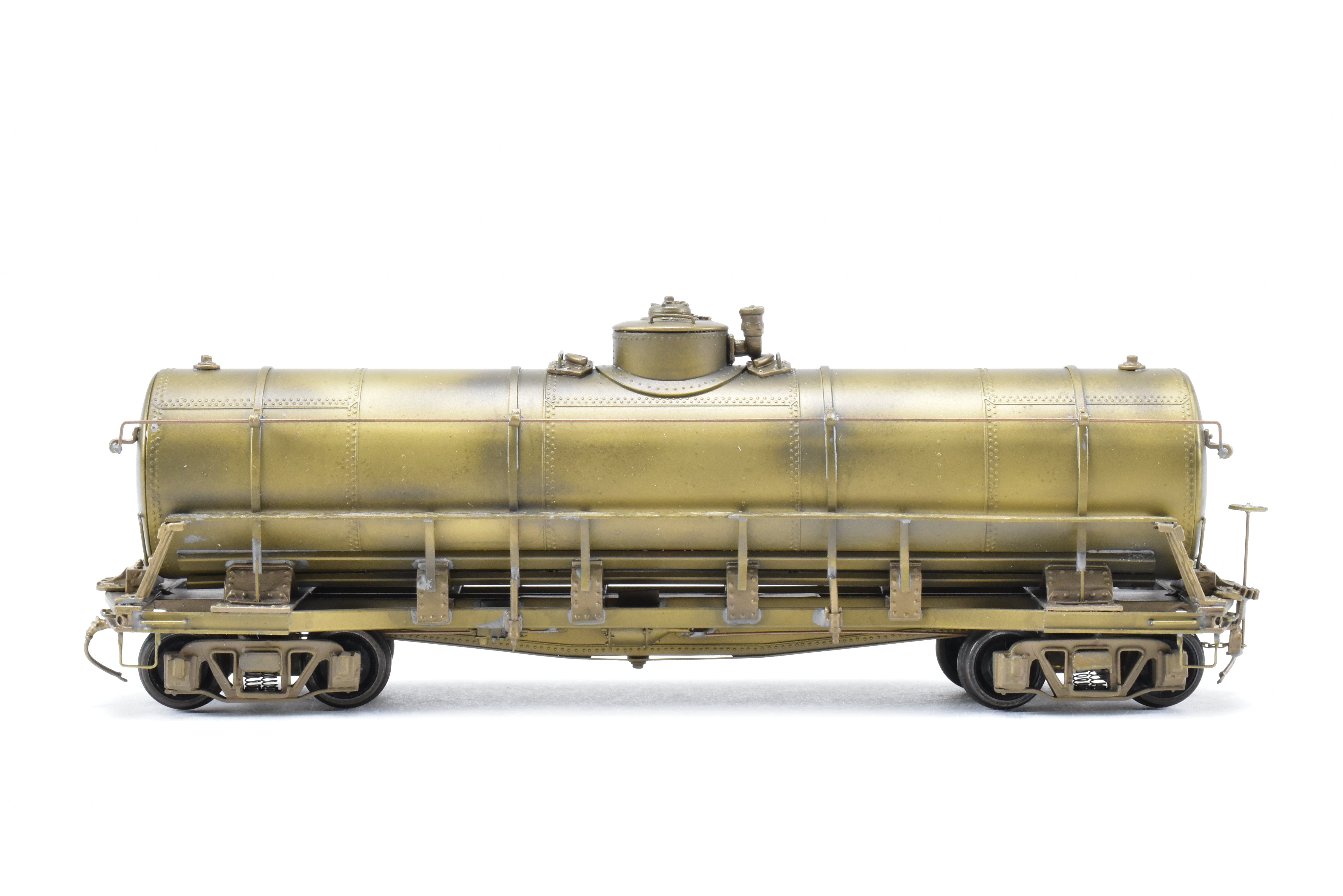 1989 HO Brass Pecos River ATSF - Santa Fe 10,500 Gallon TK - H Tank Car w/ Andrews Trucks