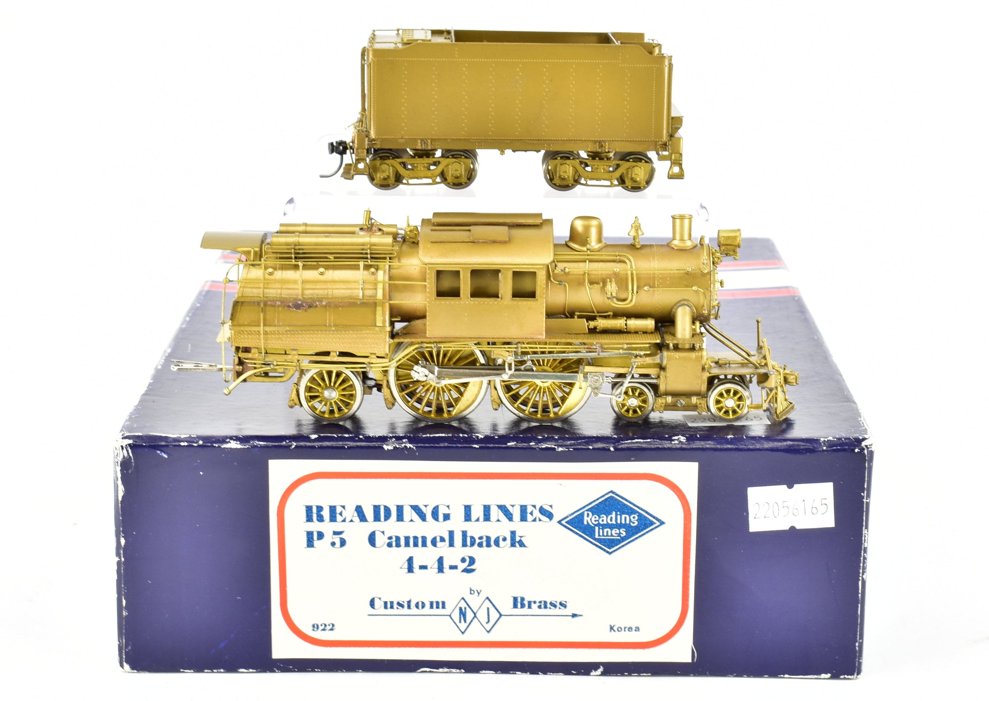 HO Scale Brass NJ Custom Brass RDG - Reading P-5 4-4-2 Camelback Model Train