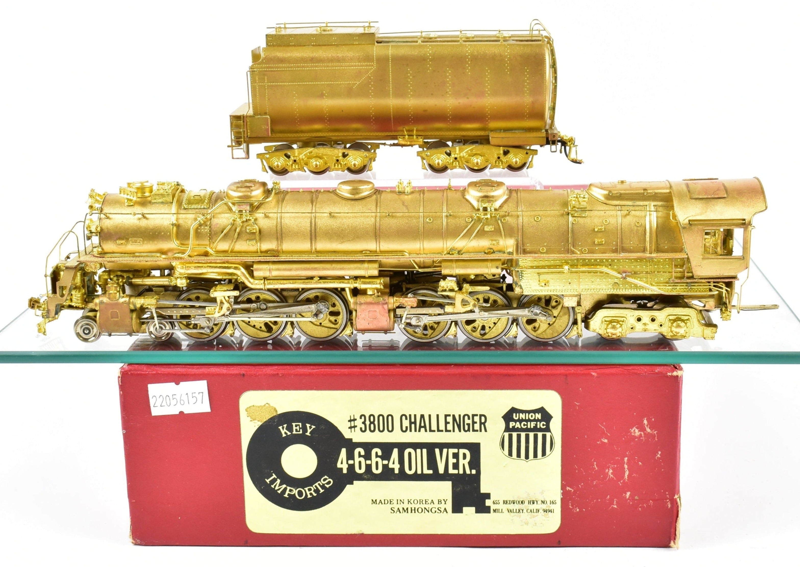 HO Scale Brass Key Imports Union Pacific 3800 Class 4-6-6-4 Challenger Oil Model