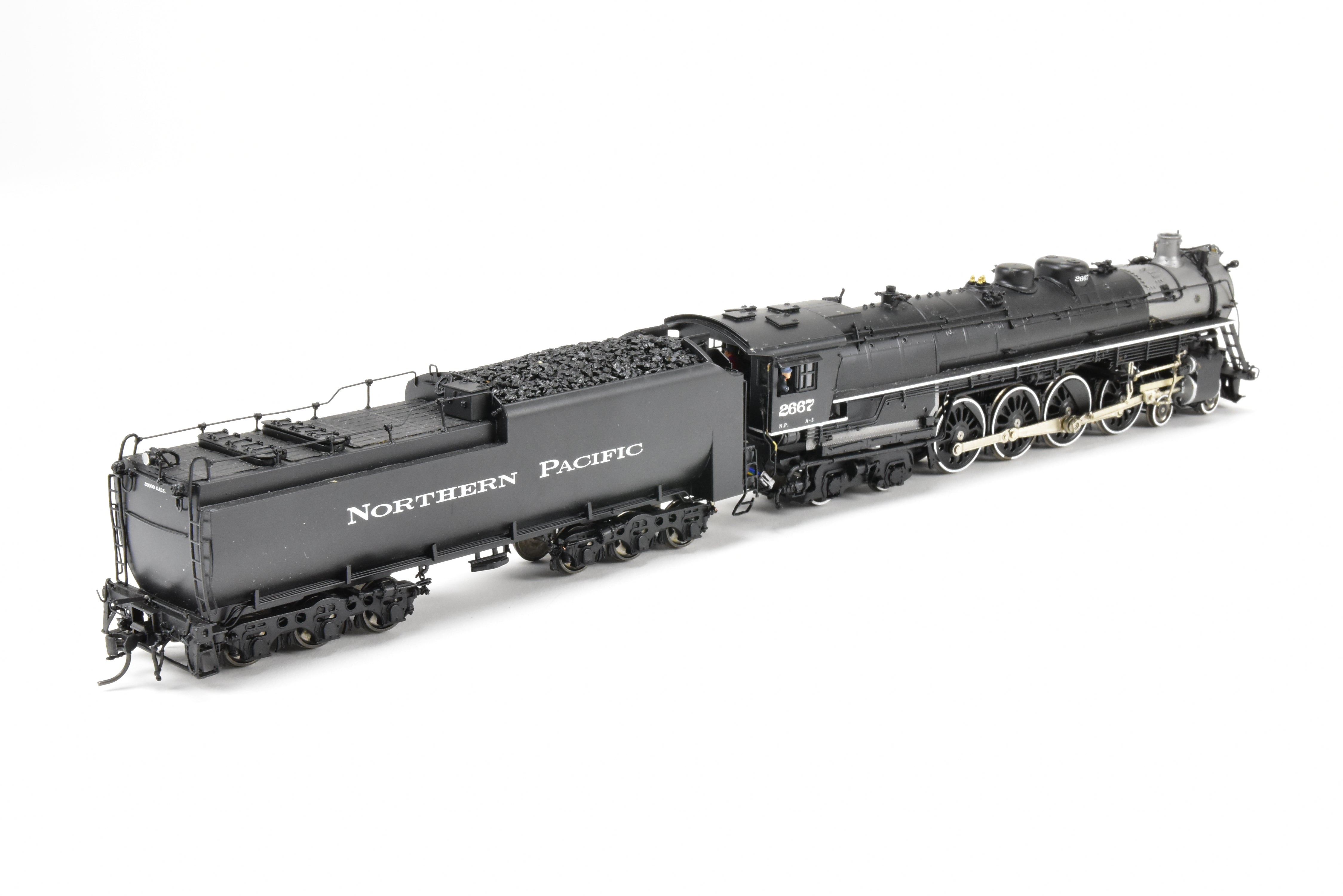 HO Scale Brass Sunset NP A-3 4-8-4 FP #2667 Model with QSI DCC & Sound