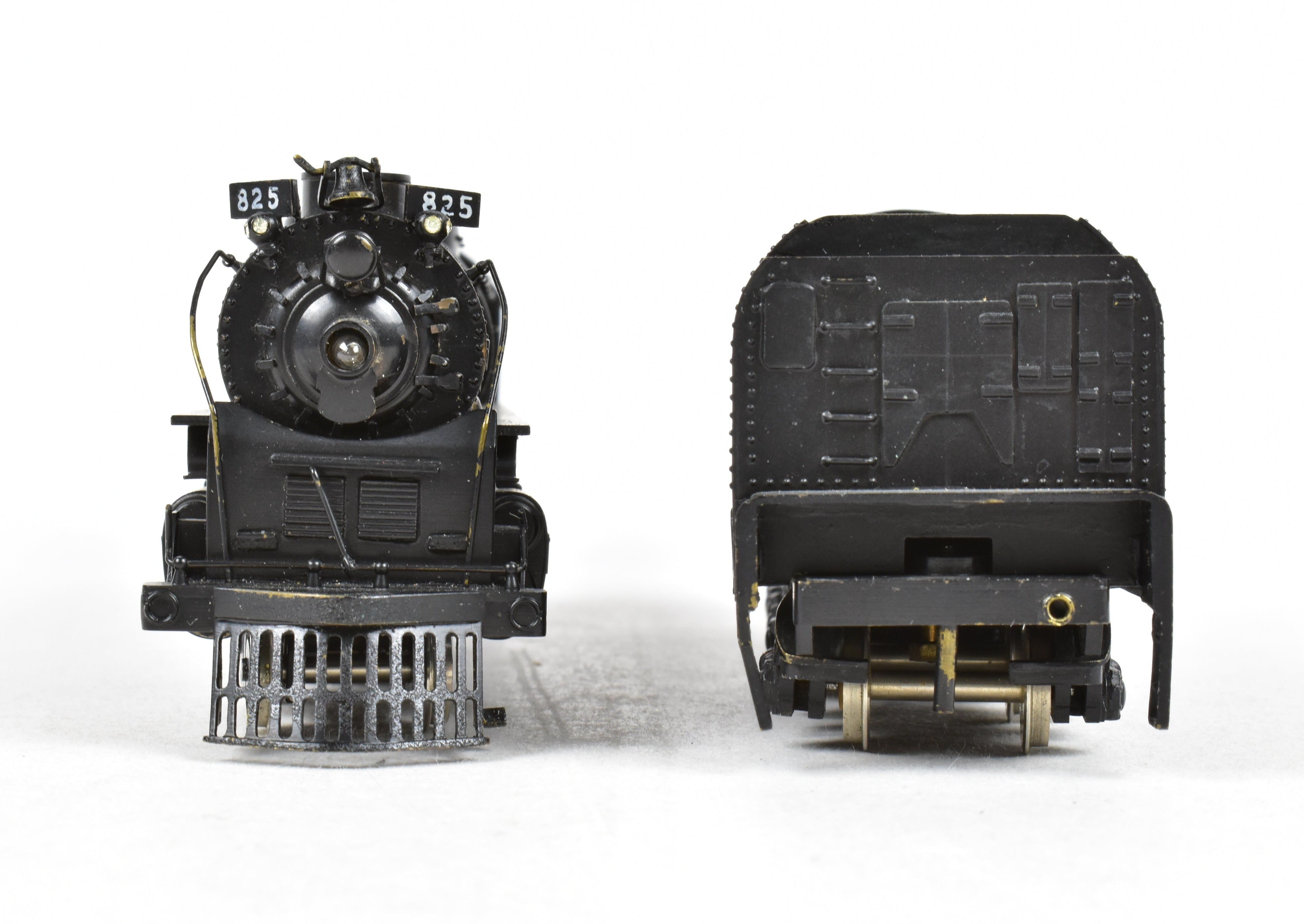 Handmade HO Scale Brass Pacific Fast Mail Model Train - Union Pacific 4-8-4 FEF-2, Painted Black, Mid-1950s, One of Three Limited Edition