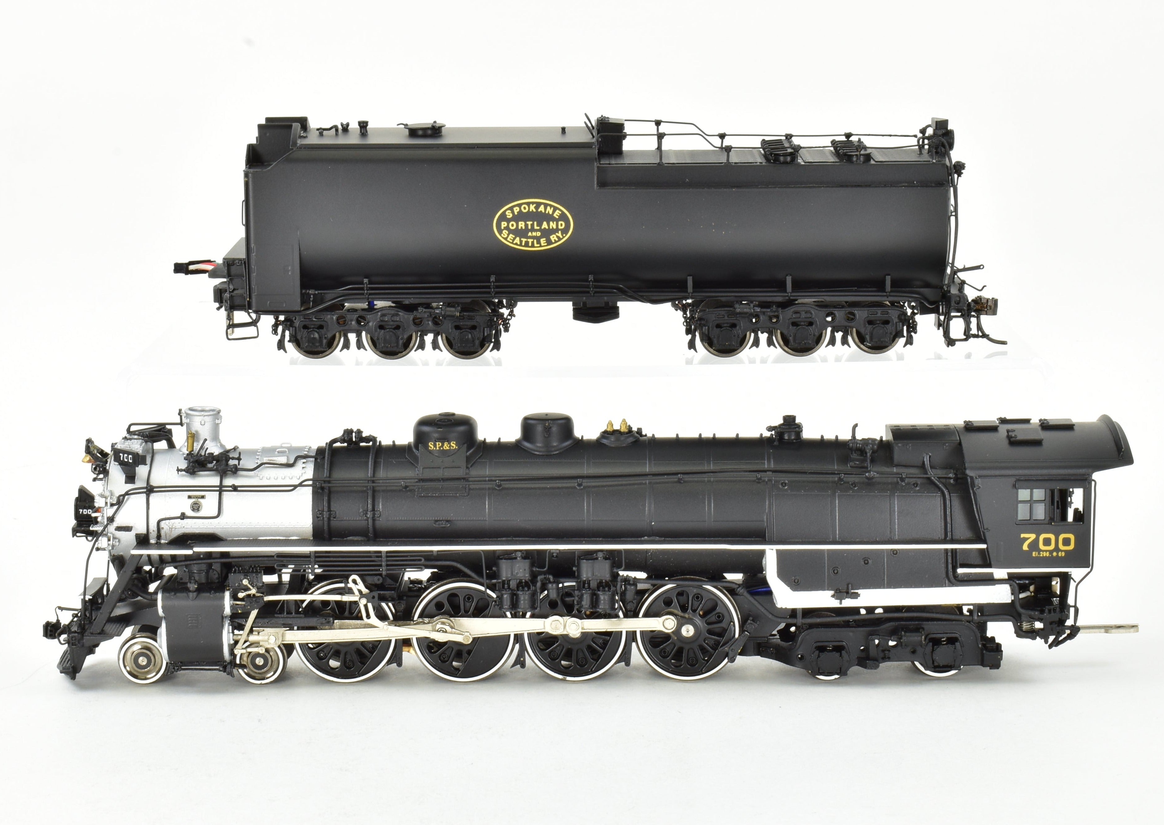 HO Scale Brass Sunset SP&S E-1 4-8-4 FP #700 with QSI DCC Sound, AS-IS