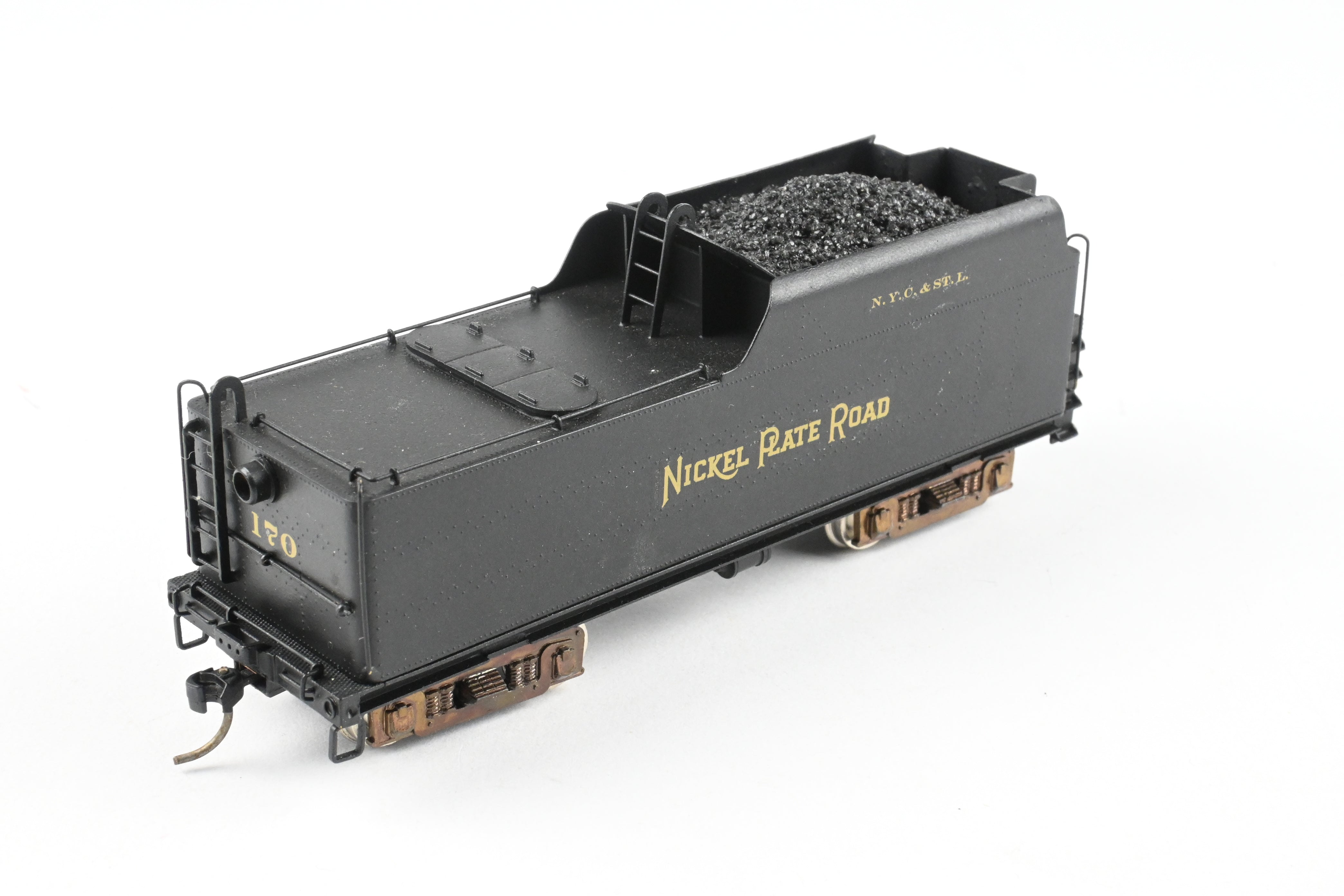 HO Scale Brass Model Train - Nickel Plate Products (NPP) Nickel Plate Road Class L - 1a 4 - 6 - 4 Steam Locomotive without Elephant Ears, Custom Painted Number 170