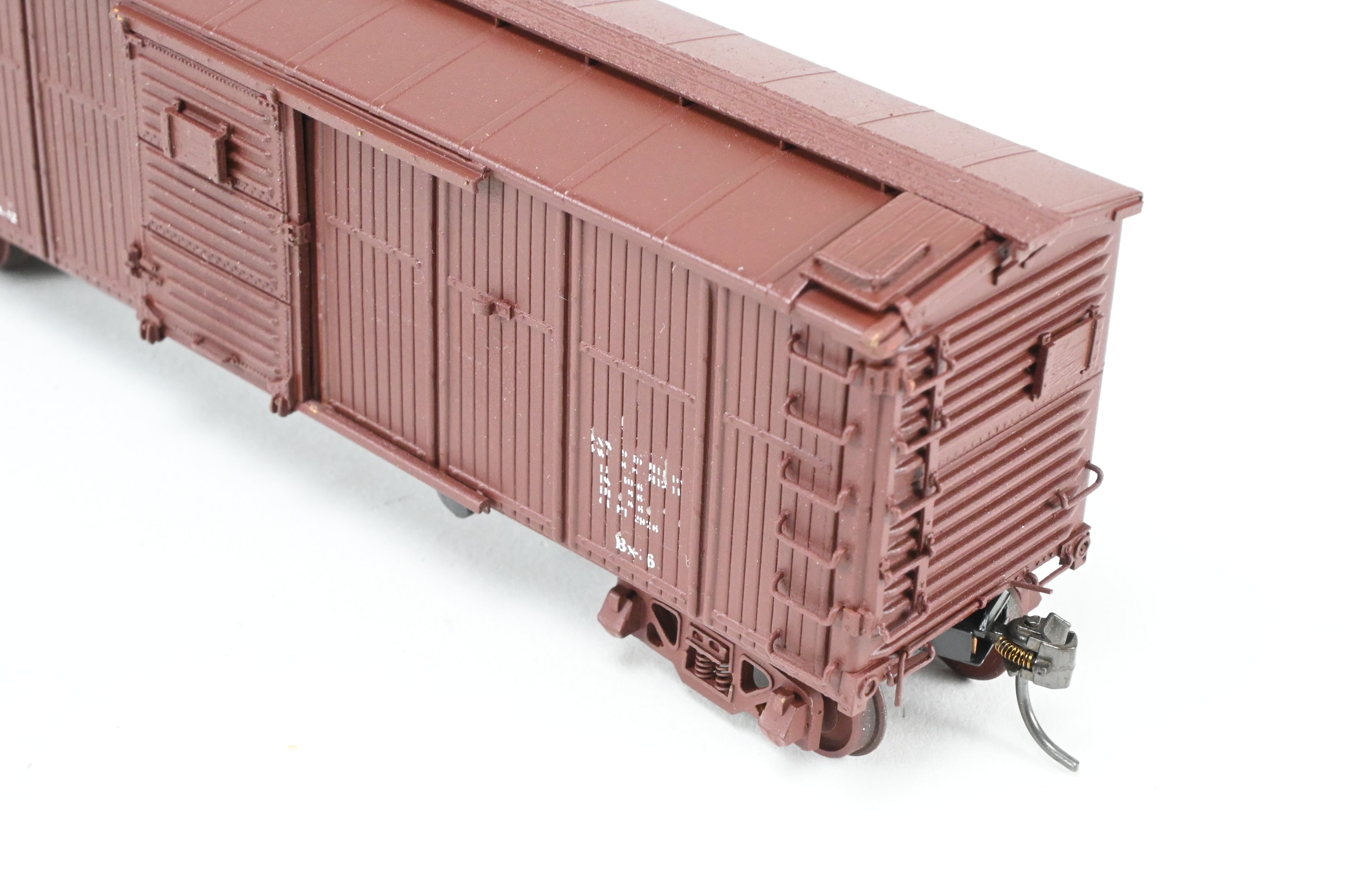 HO Scale Brass Model of Pecos River Brass ATSF - Santa Fe Bx - 6 Boxcar with CP Number 120116