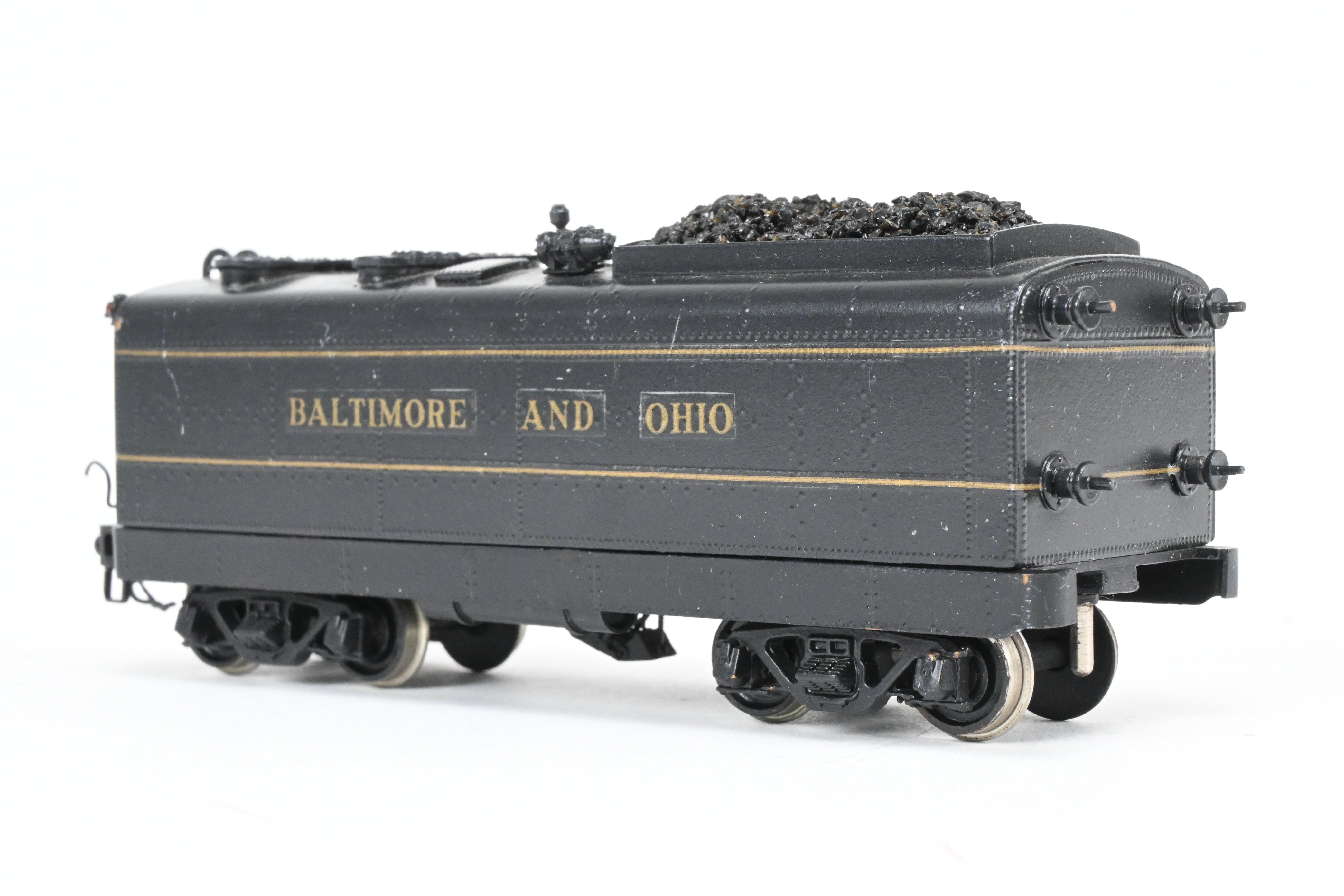 HO Scale Custom Painted Brass Tender for B&O - Baltimore & Ohio Class V-2 “Lord Baltimore” 4-6-4 Locomotive, No Box Included
