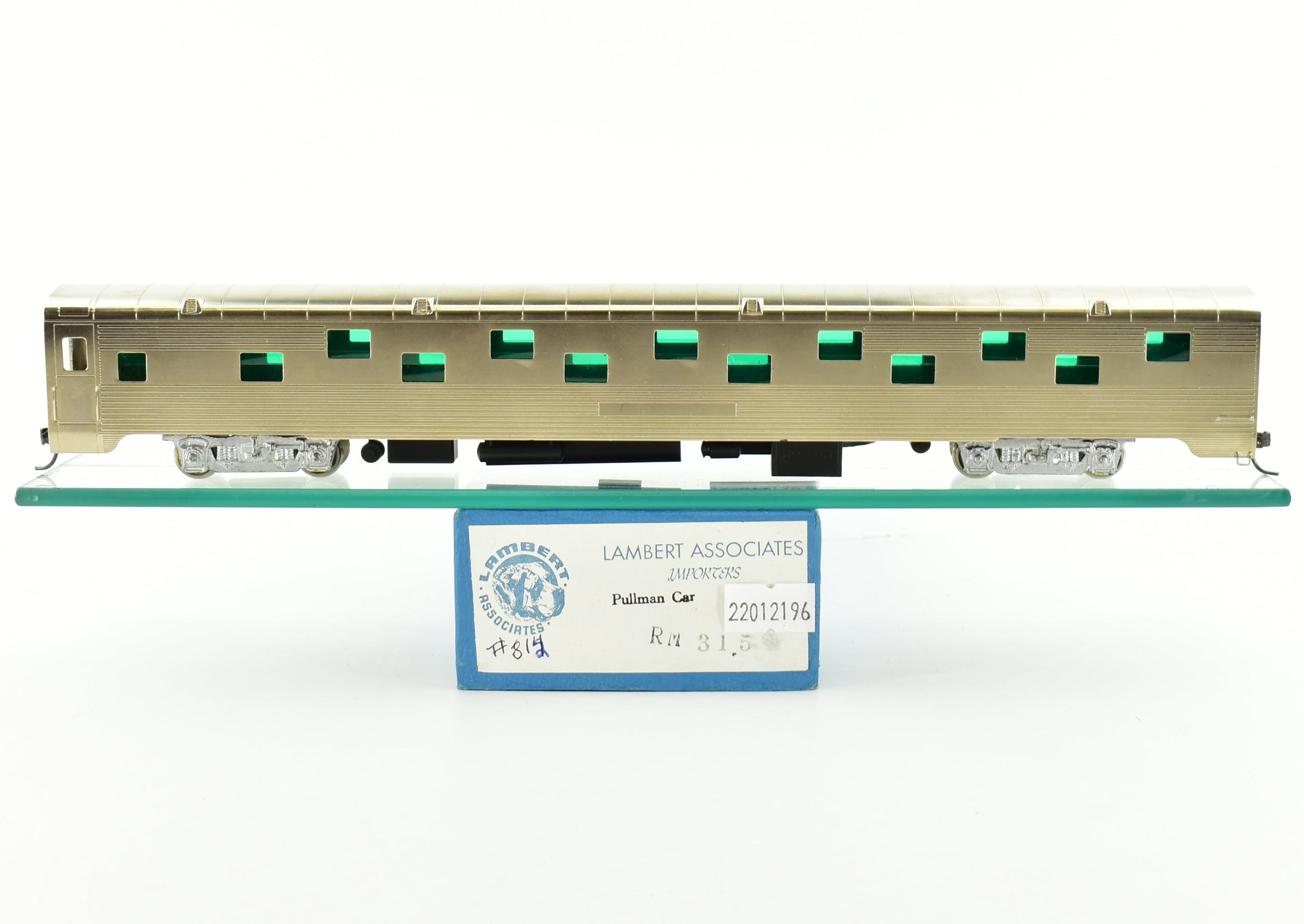 HO Scale Brass ATSF - Santa Fe Pullman 24 Roomette Sleeper with Plated Trucks