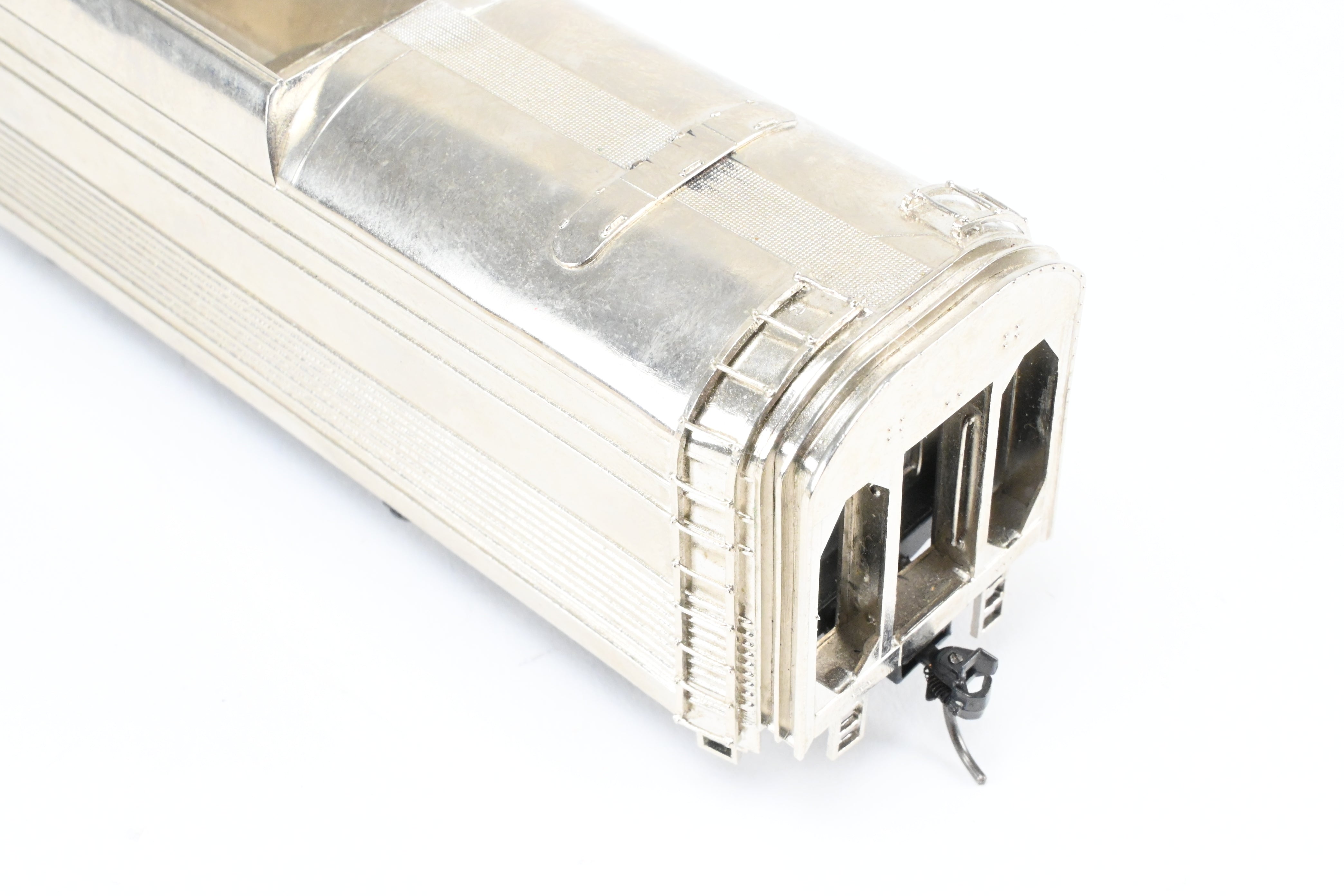 HO Scale Brass NPP Nickel - Plated Tender for CB&Q Burlington Route 4 - 6 - 4