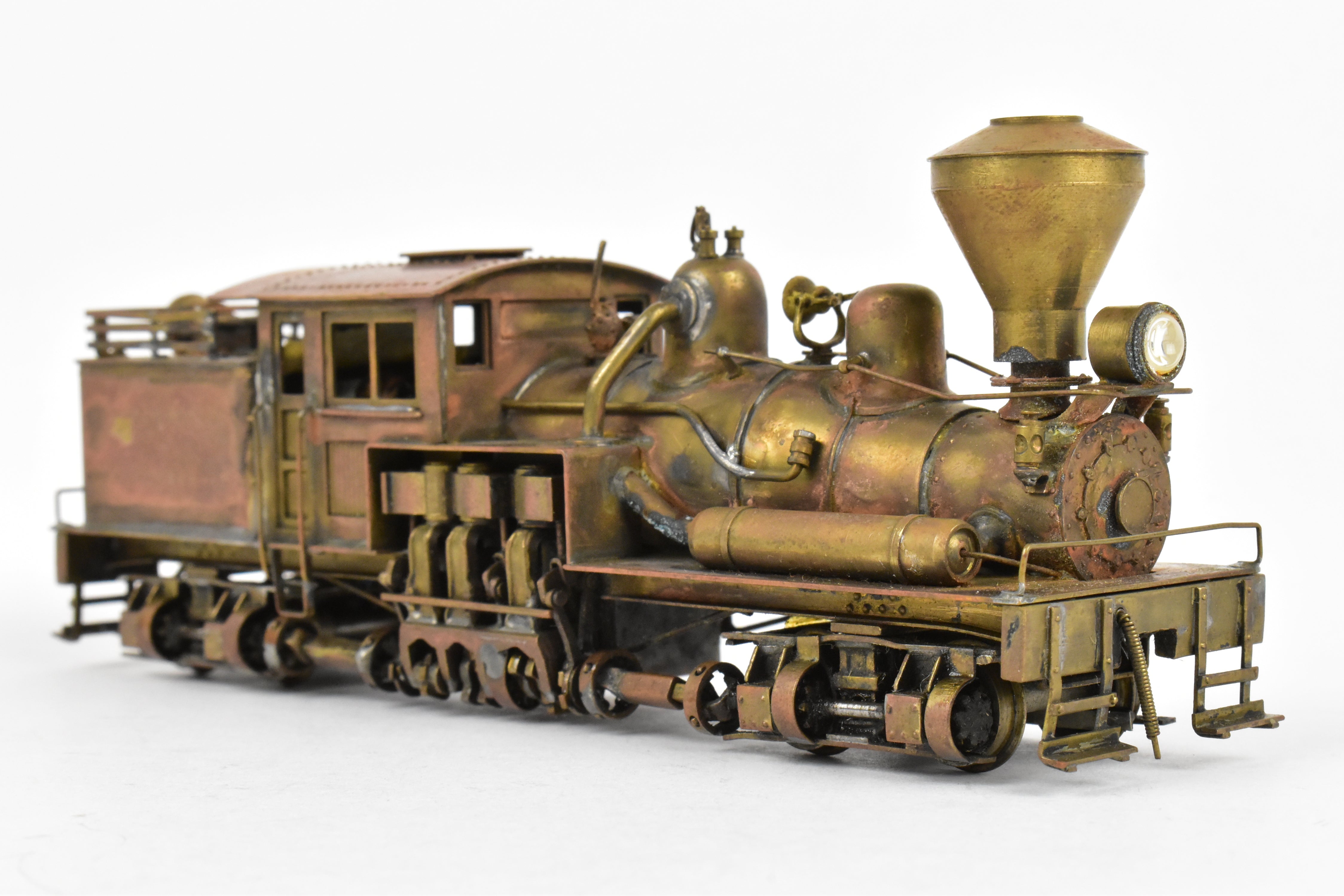 1955 HO Brass PFM - United 2-Truck Class B Shay Geared Locomotive in REBOXX