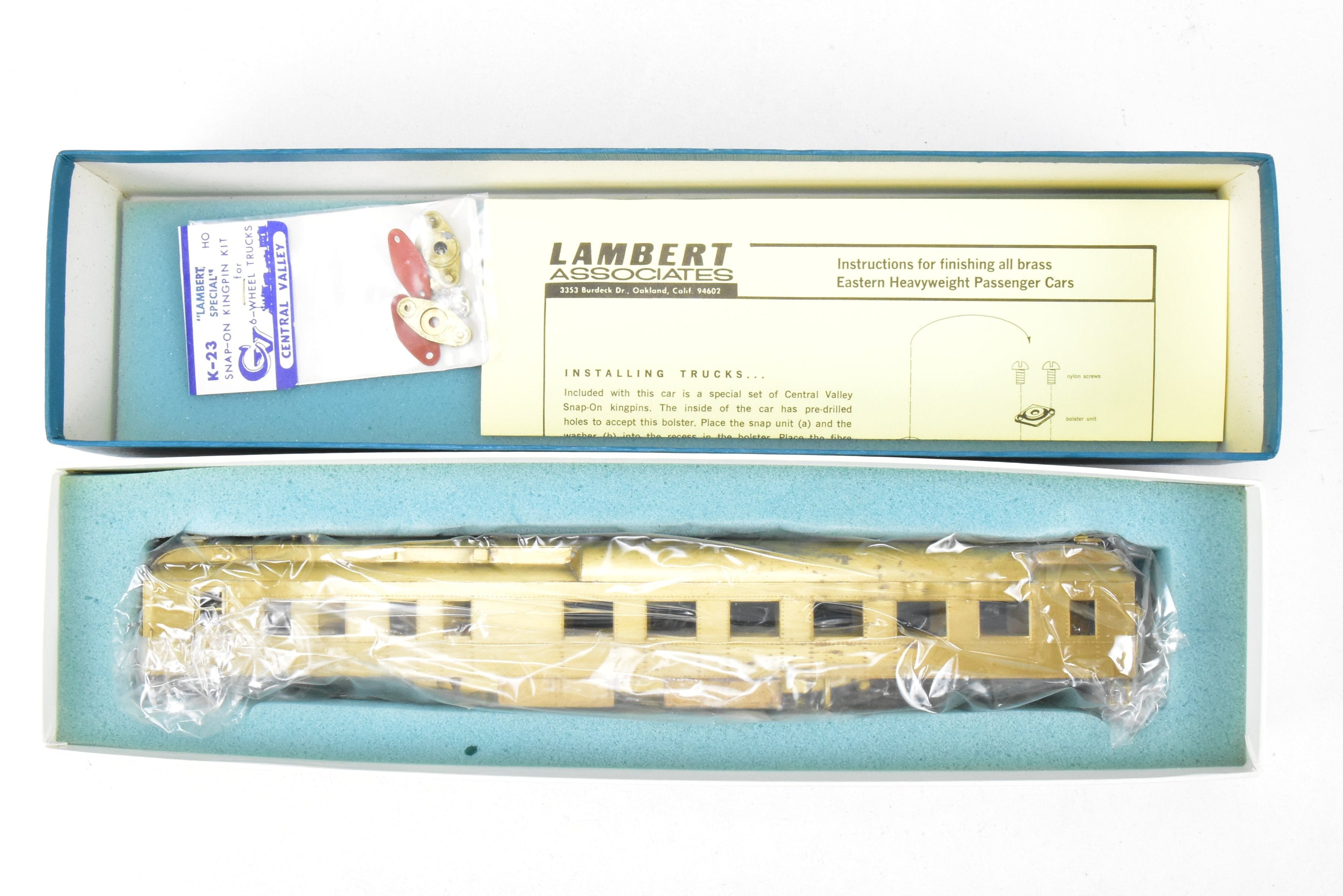 HO Scale Brass Lambert #822 Pullman Heavyweight Diner, No Trucks, Made in Japan
