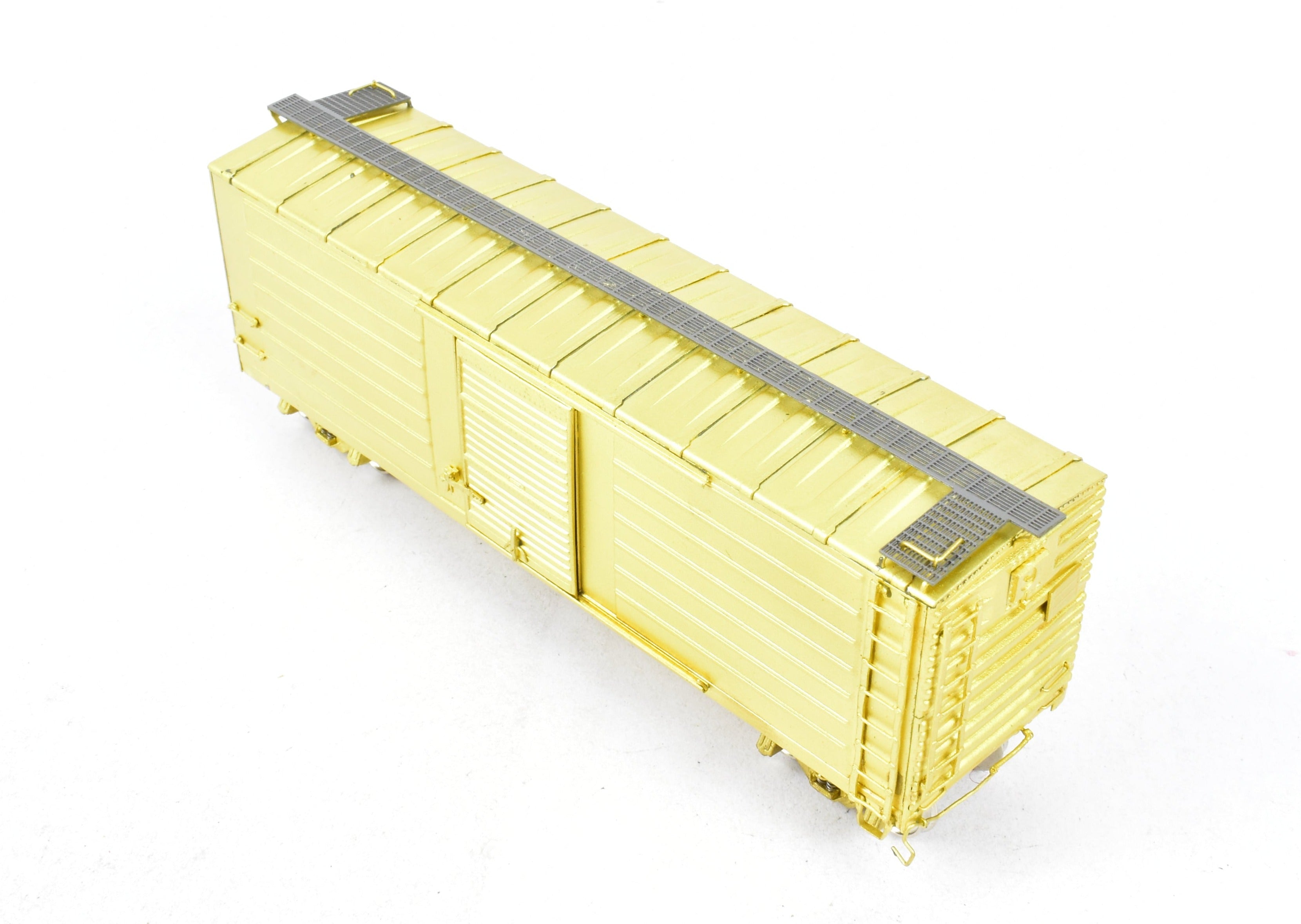 HO Scale Brass NJ International 40' Single Door Ribbed Boxcar - Milwaukee Road