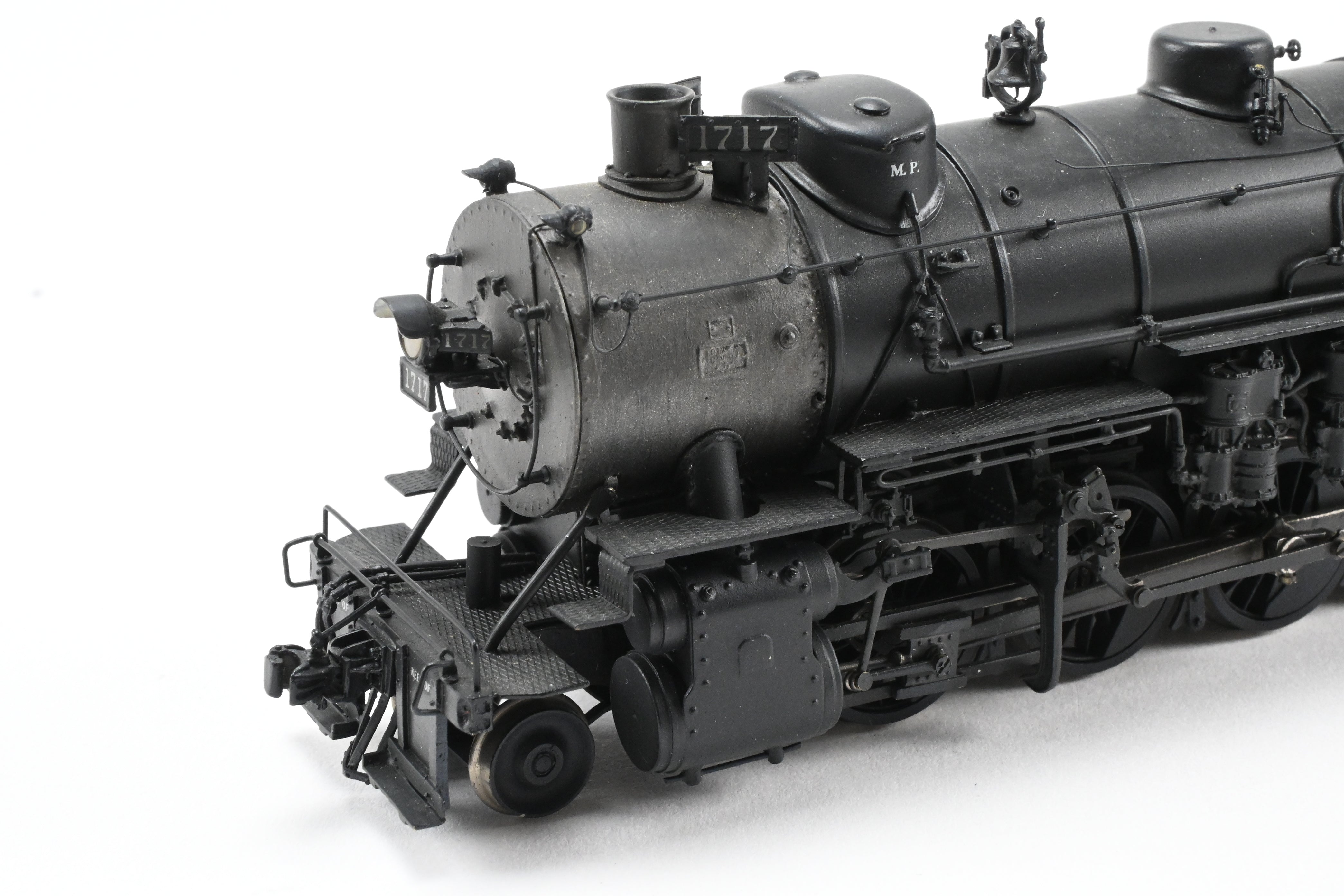 HO Scale Brass Sunset Model Missouri Pacific 2-10-2 Steam Locomotive with Custom Modifications to MP #1717, Professionally Painted by Don J. Worth and Modified by Renowned Author and Modeler Joe G. Collias